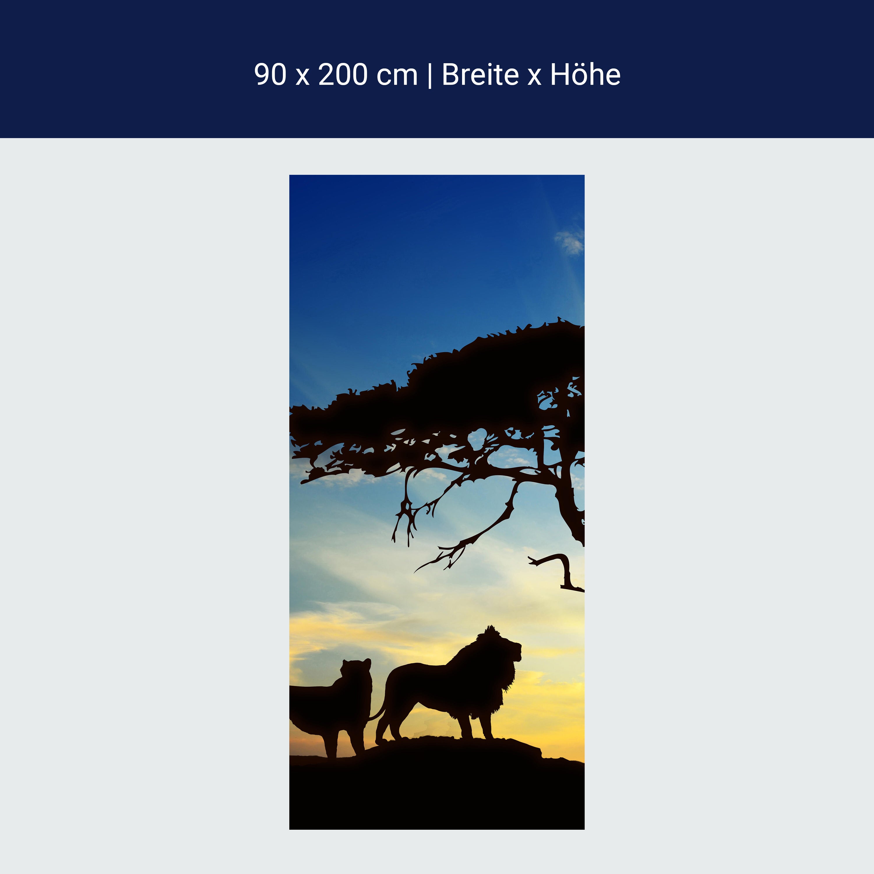 Türtapete Afrikanische Schatten M0521 Türtapete Afrikanische Schatten M0521