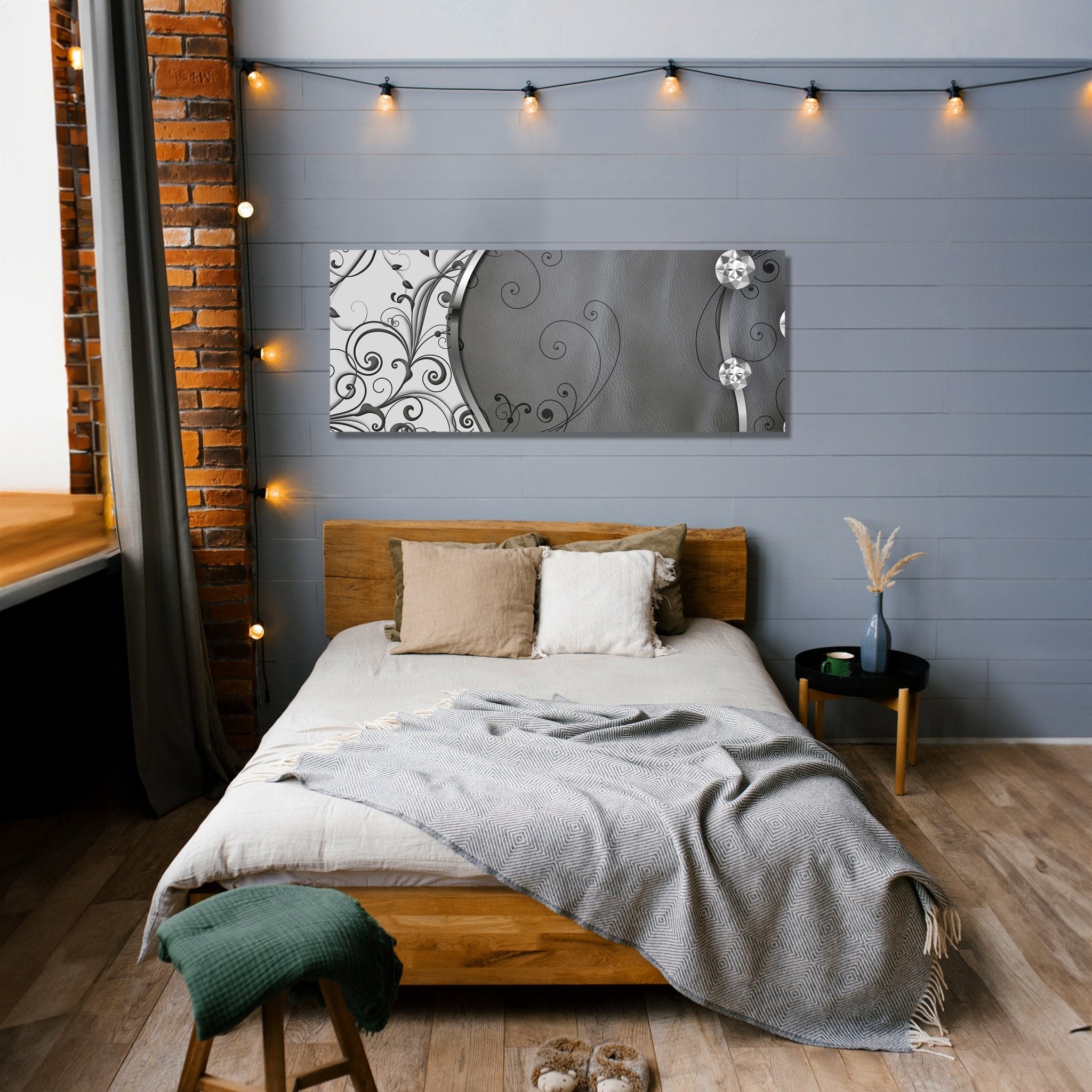 Leinwandbild Leder Diamant abstrakt M0525 kaufen - Bild 2 Leinwandbild Leder Diamant abstrakt M0525 kaufen - Bild 2