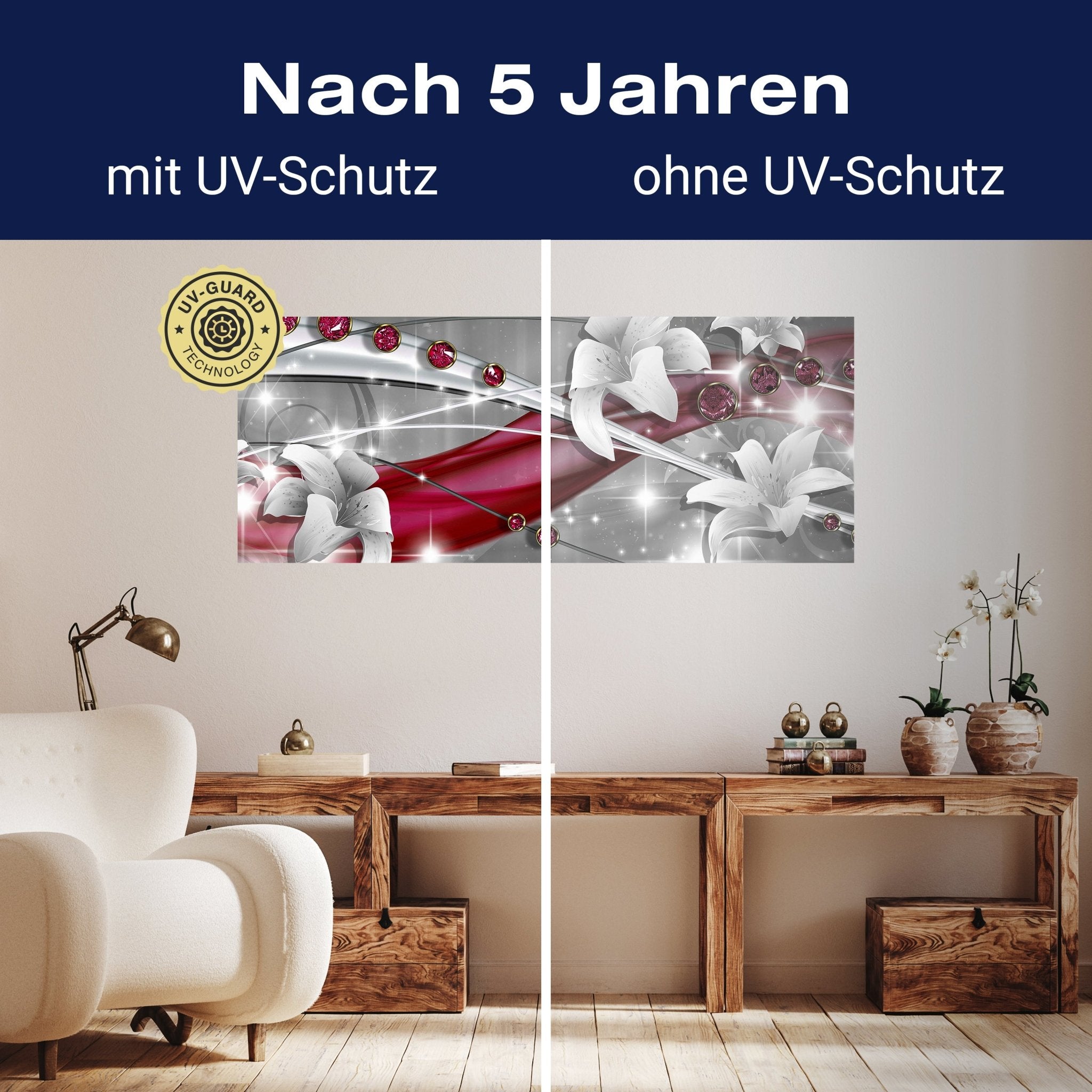 Leinwandbild Abstrakt Diamant Lilie M0530 kaufen - Bild 9 Leinwandbild Abstrakt Diamant Lilie M0530 kaufen - Bild 9