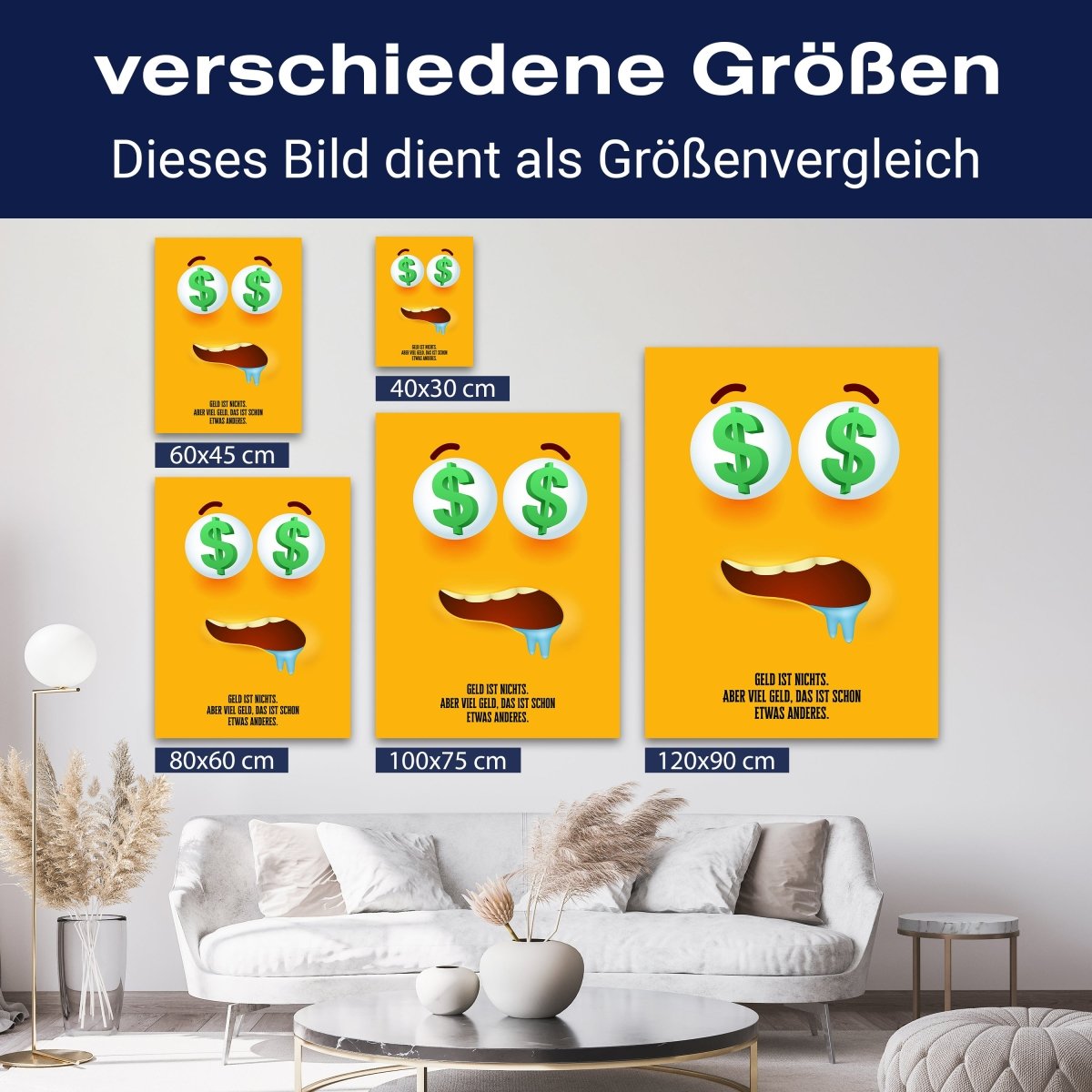 Leinwandbild Spruch, Geld ist nichts M0536 kaufen - Bild 8 Leinwandbild Spruch, Geld ist nichts M0536 kaufen - Bild 8