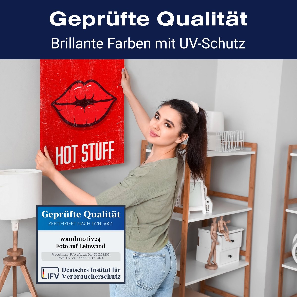 Leinwandbild Spruch, Hot Stuff M0538 kaufen - Bild 4 Leinwandbild Spruch, Hot Stuff M0538 kaufen - Bild 4