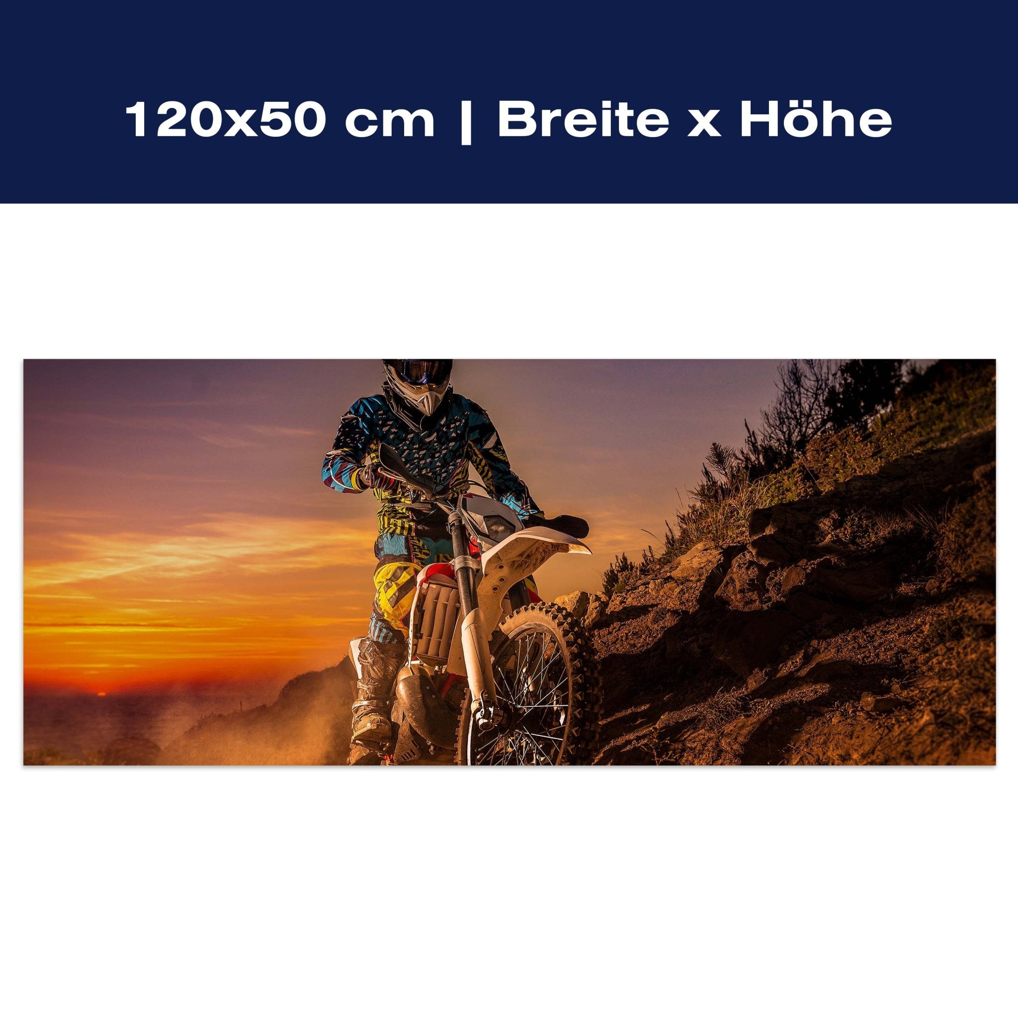 Leinwandbild Extreme Biker M0556 Leinwandbild Extreme Biker M0556
