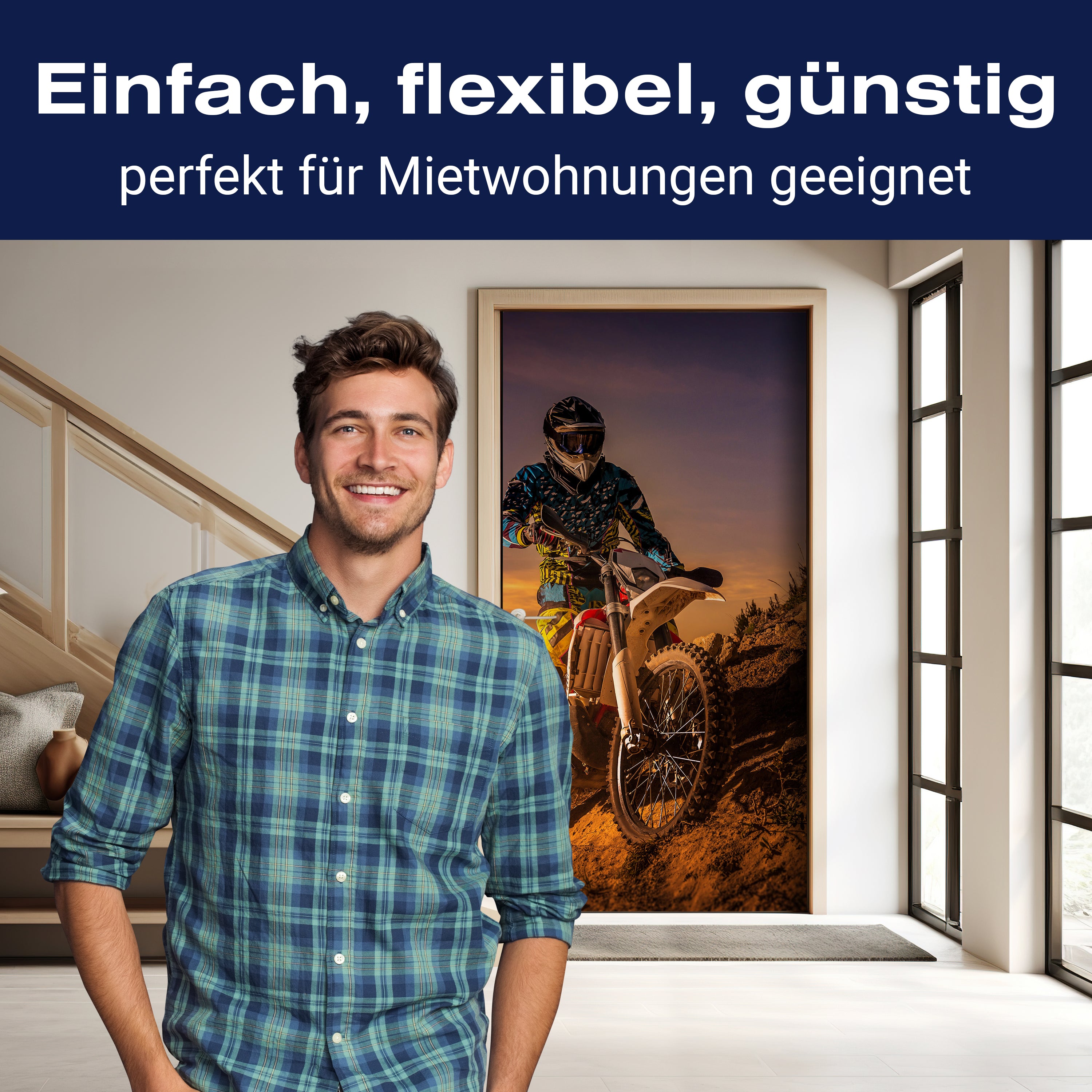 Türtapete Extreme Biker M0556 - Bild 3 Türtapete Extreme Biker M0556 - Bild 3