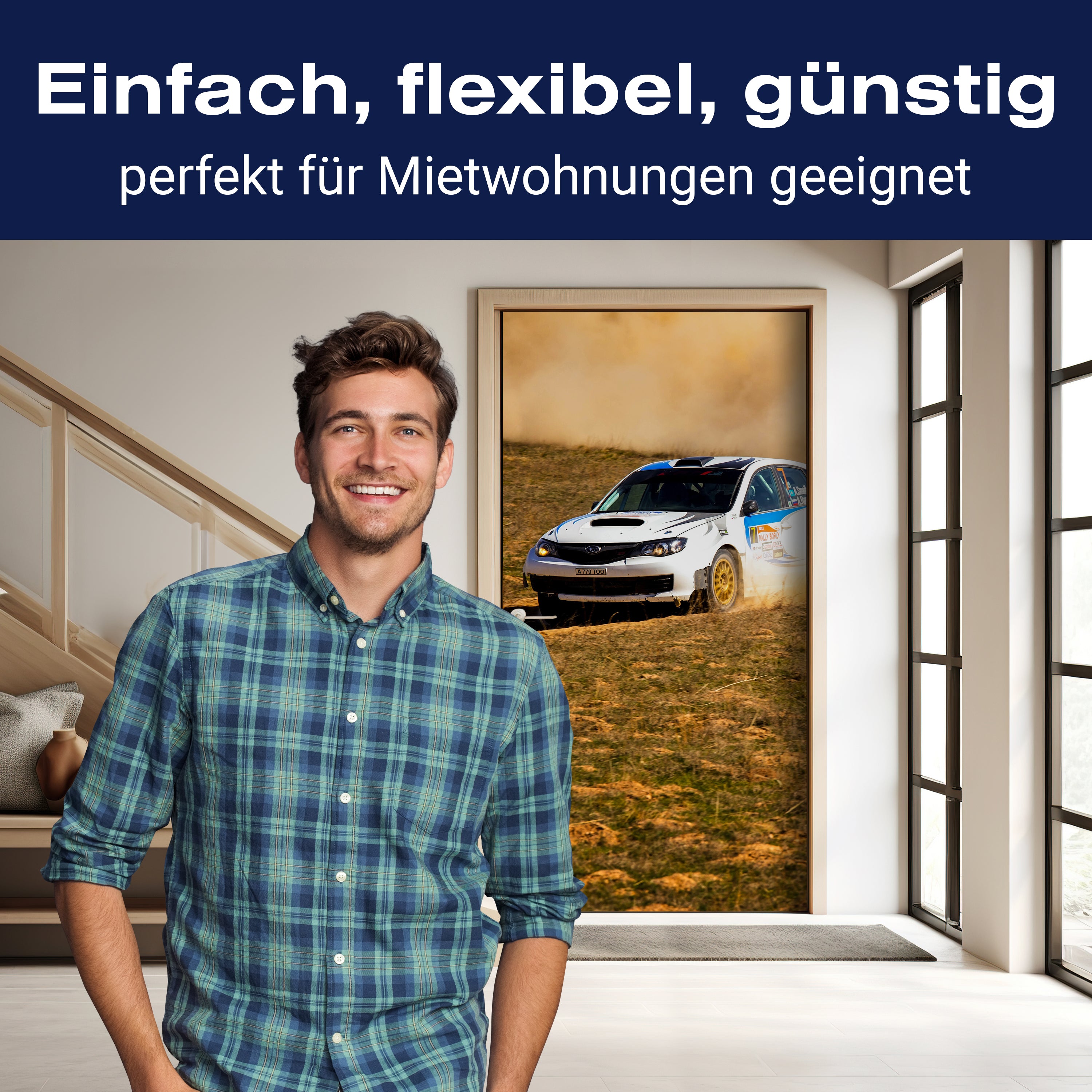 Türtapete Rallye Auto M0558 - Bild 3 Türtapete Rallye Auto M0558 - Bild 3