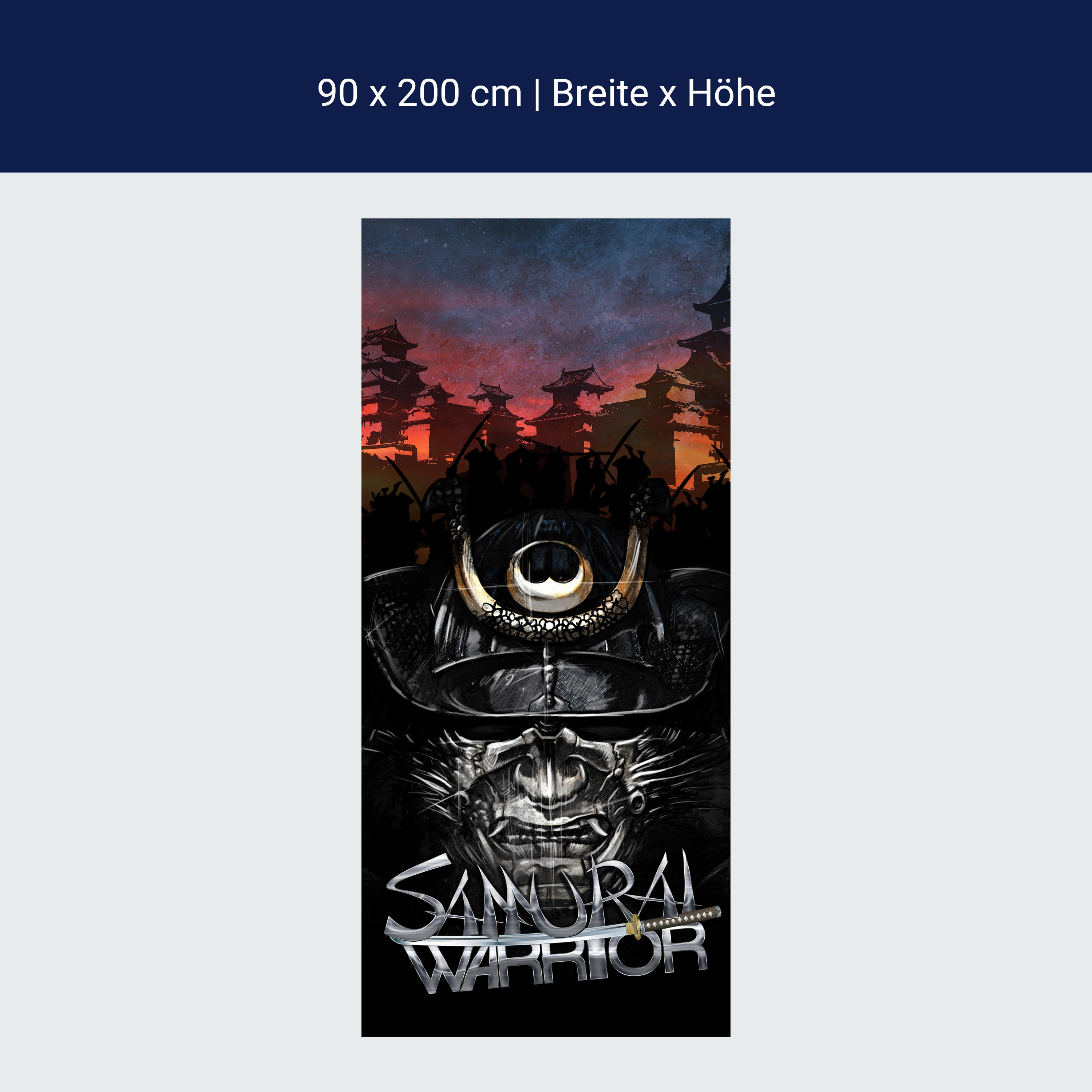 Türtapete Samaurai Warrior M0560 Türtapete Samaurai Warrior M0560