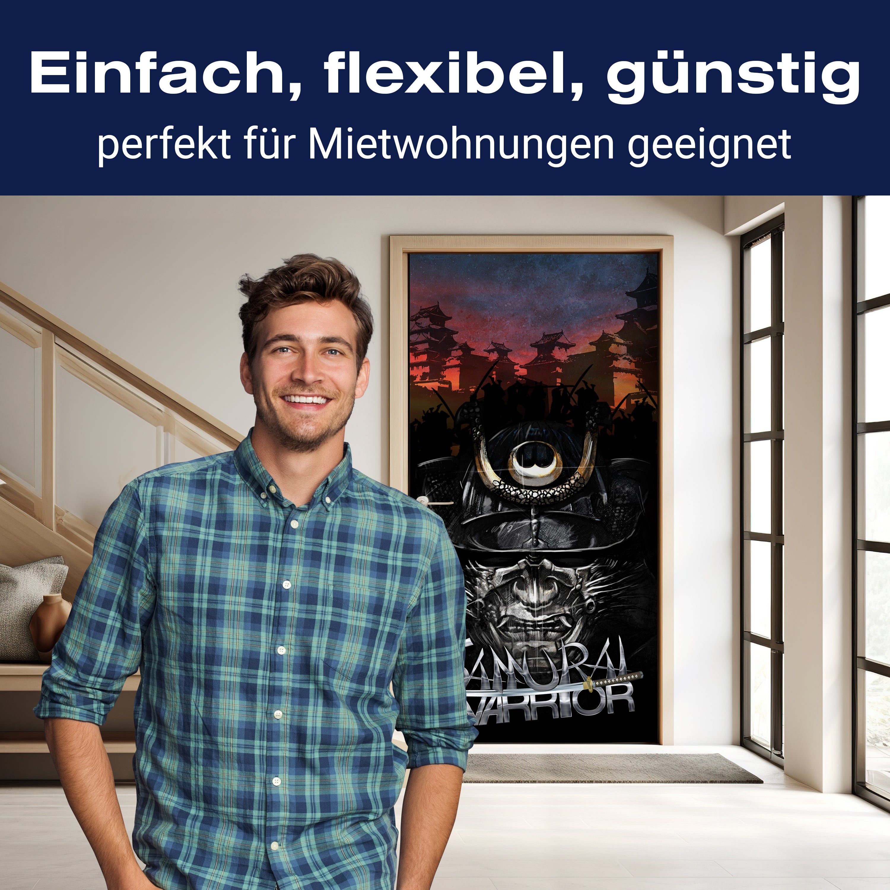 Türtapete Samaurai Warrior M0560 - Bild 3 Türtapete Samaurai Warrior M0560 - Bild 3