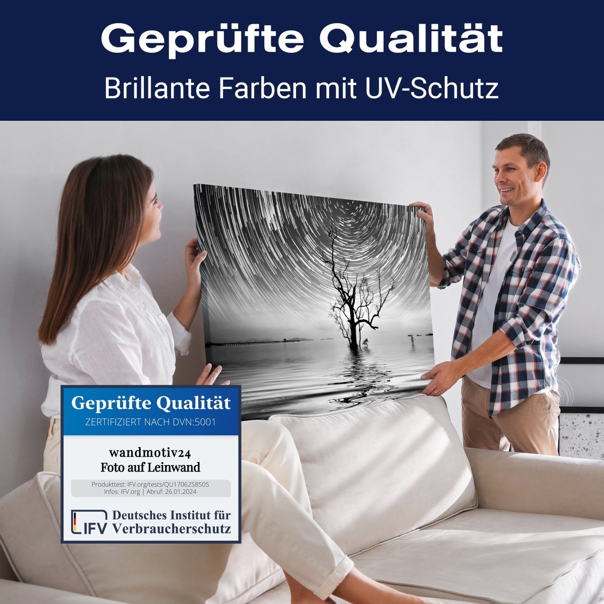 Leinwandbild Schwarz-Weiß, Natur M0563 kaufen - Bild 4 Leinwandbild Schwarz-Weiß, Natur M0563 kaufen - Bild 4