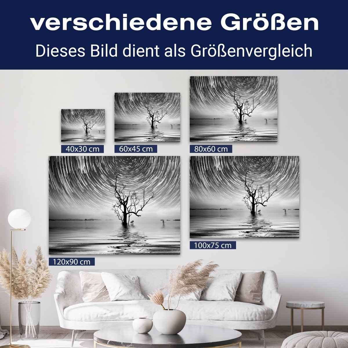 Leinwandbild Schwarz-Weiß, Natur M0563 kaufen - Bild 8 Leinwandbild Schwarz-Weiß, Natur M0563 kaufen - Bild 8