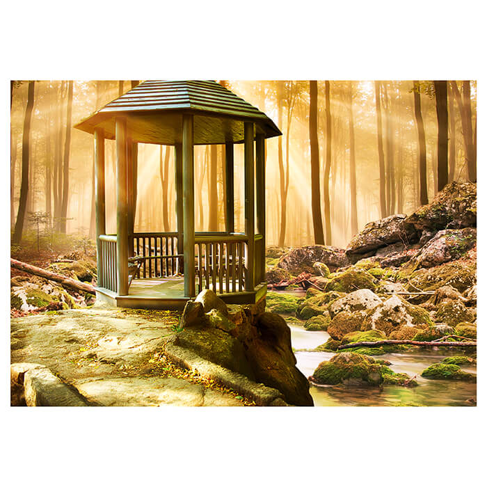 Fototapete Pavillon im Wald M0563 - Bild 2 Fototapete Pavillon im Wald M0563 - Bild 2