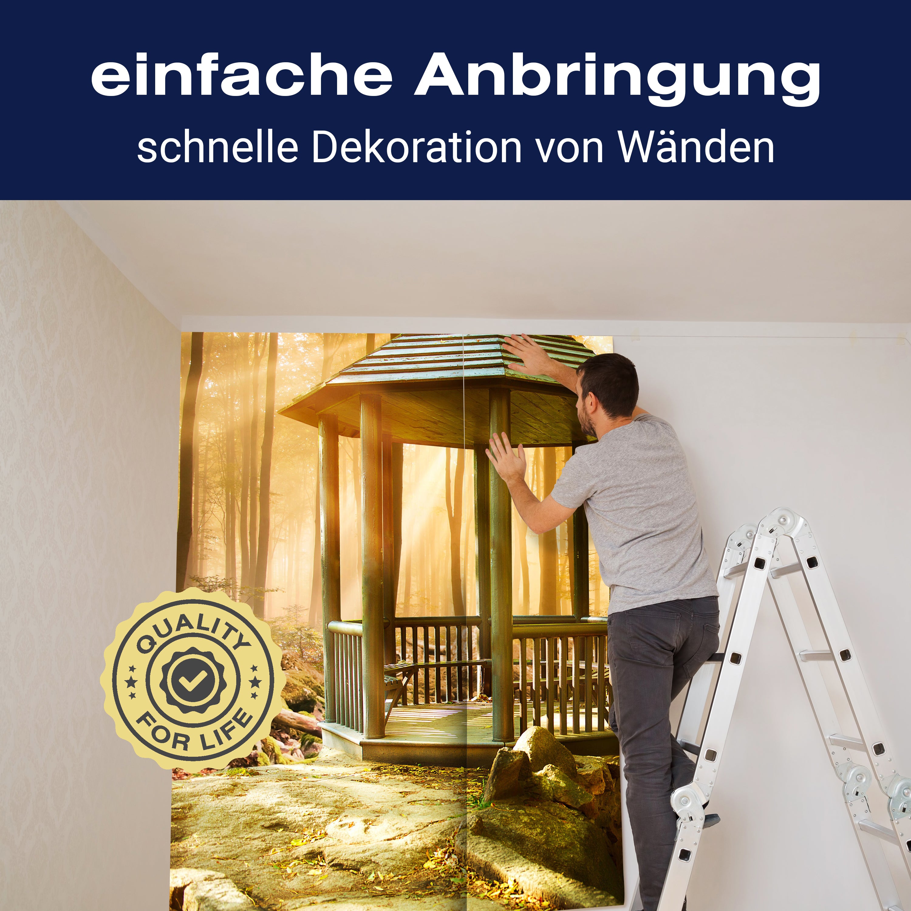 Fototapete Pavillon im Wald M0563 - Bild 3 Fototapete Pavillon im Wald M0563 - Bild 3