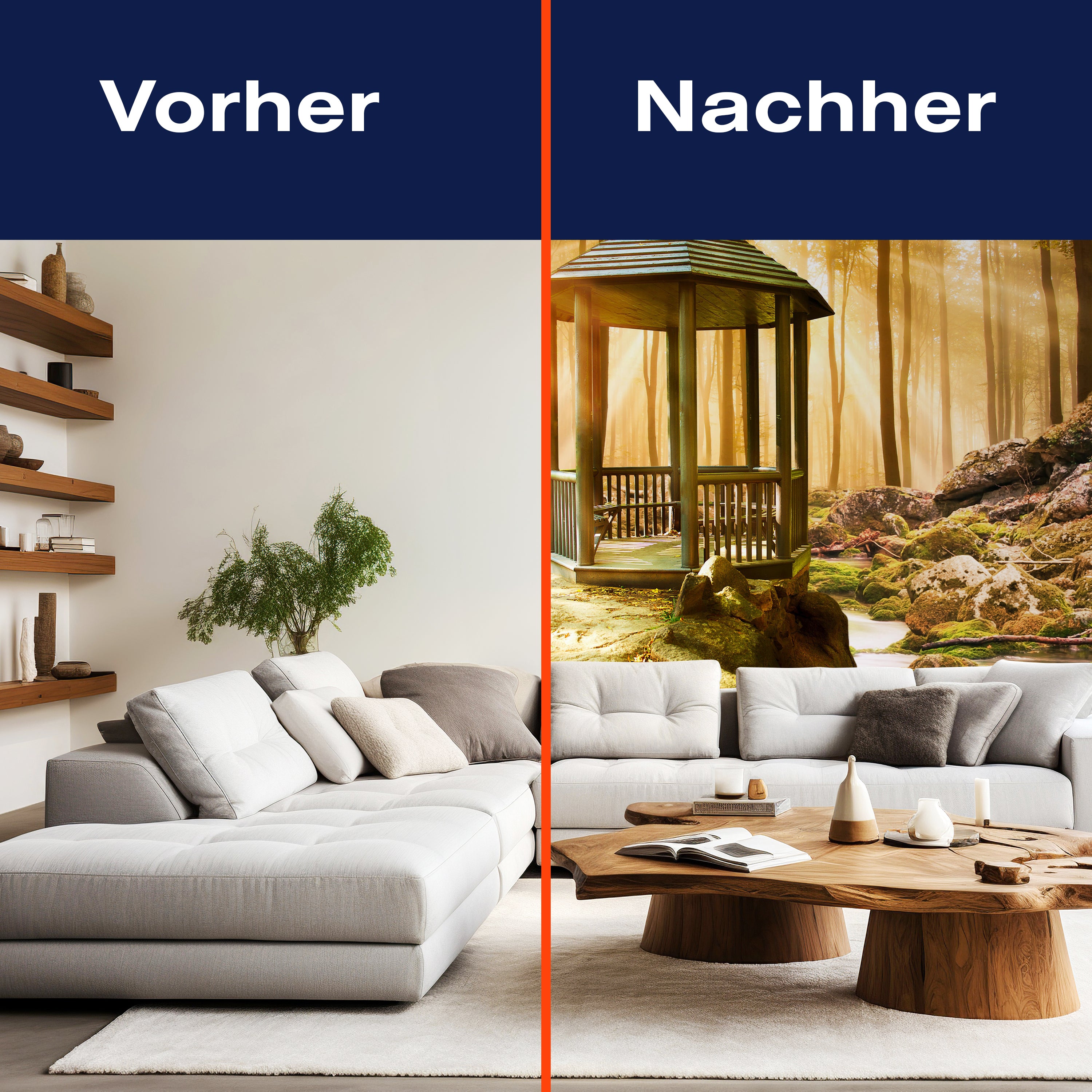 Fototapete Pavillon im Wald M0563 - Bild 9 Fototapete Pavillon im Wald M0563 - Bild 9