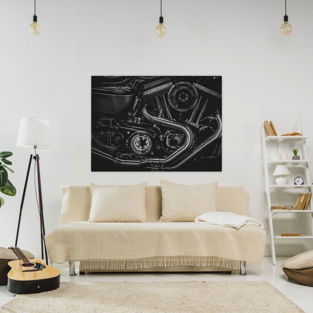 Leinwandbild Schwarz-Weiß, Motorrad M0565 kaufen - Bild 2 Leinwandbild Schwarz-Weiß, Motorrad M0565 kaufen - Bild 2