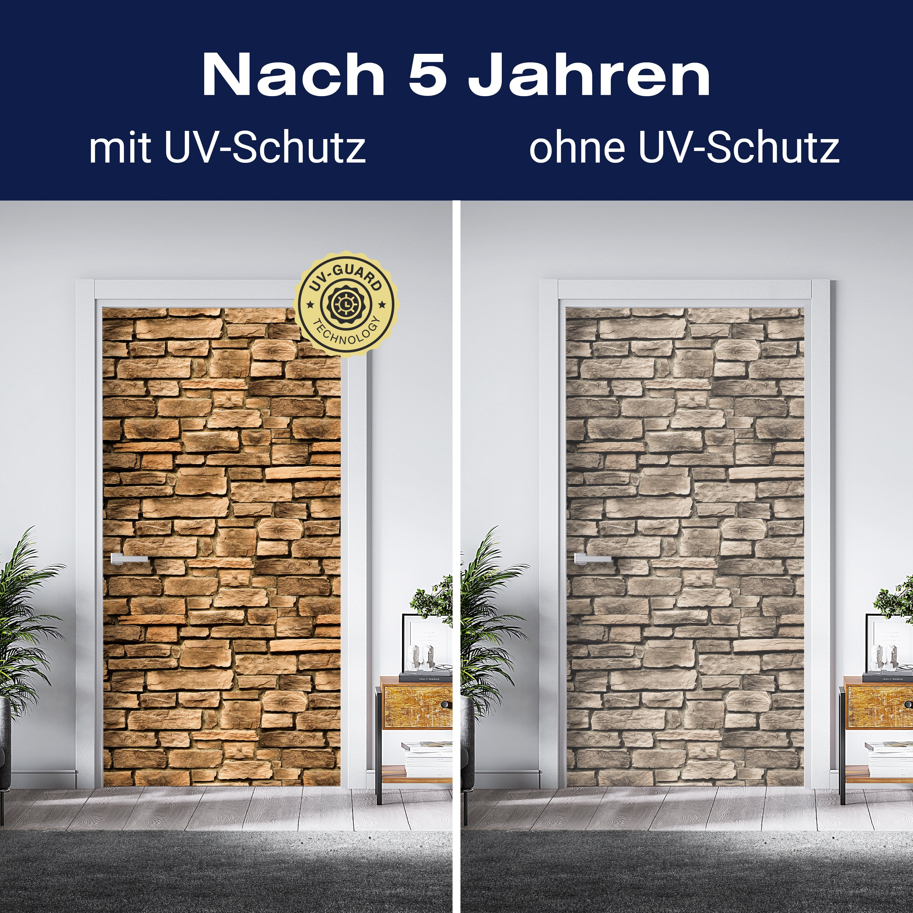 Türtapete Steinmauer M0565 - Bild 4 Türtapete Steinmauer M0565 - Bild 4