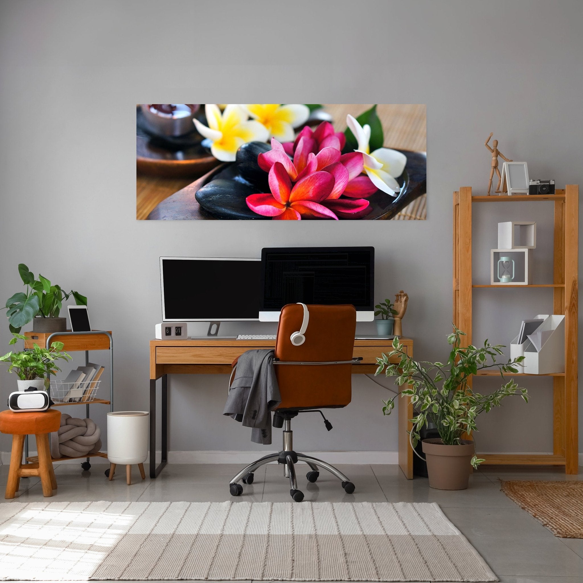 Leinwandbild Fangipani Blumen M0570 kaufen - Bild 3 Leinwandbild Fangipani Blumen M0570 kaufen - Bild 3