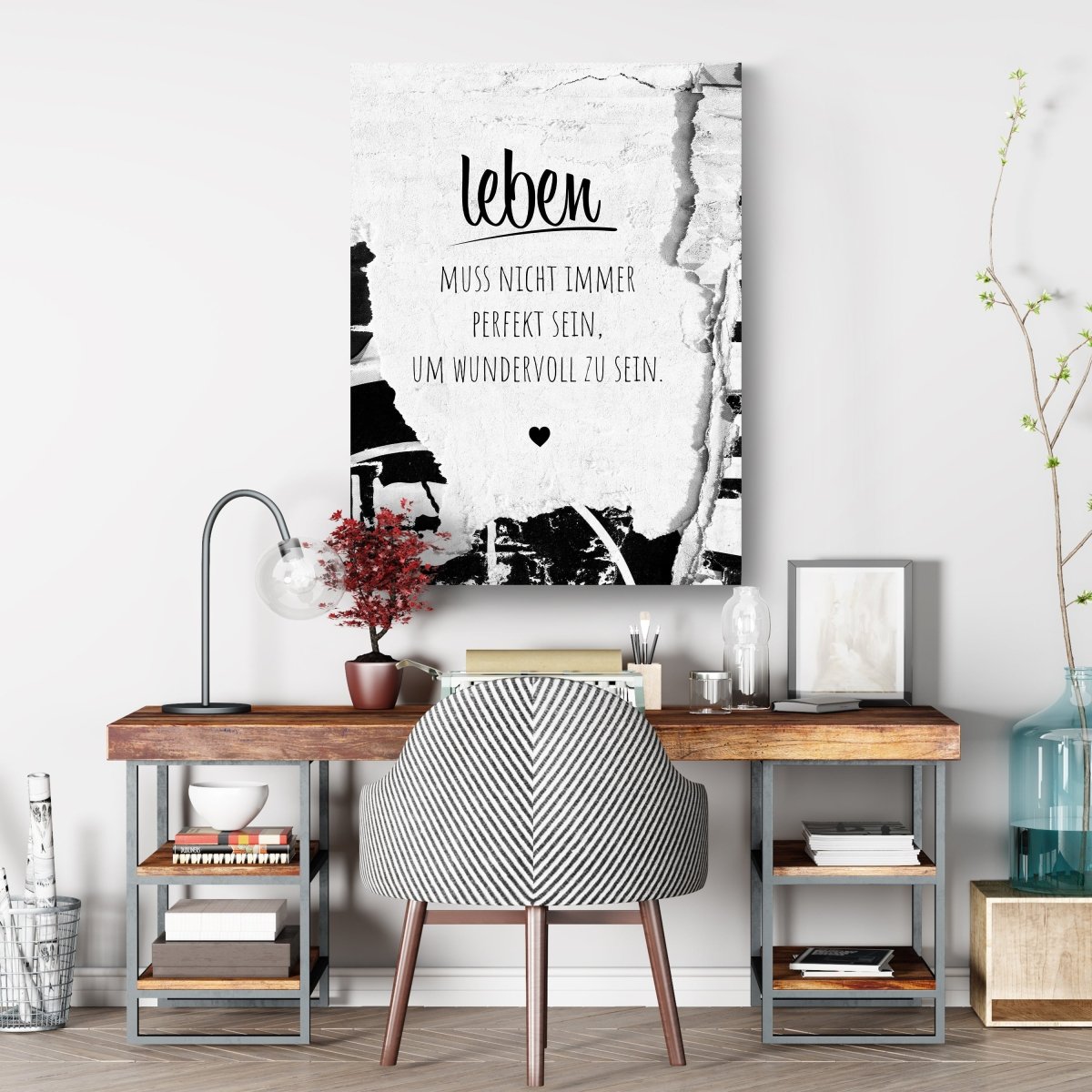 Leinwandbild Spruch, Leben M0573 kaufen - Bild 3 Leinwandbild Spruch, Leben M0573 kaufen - Bild 3