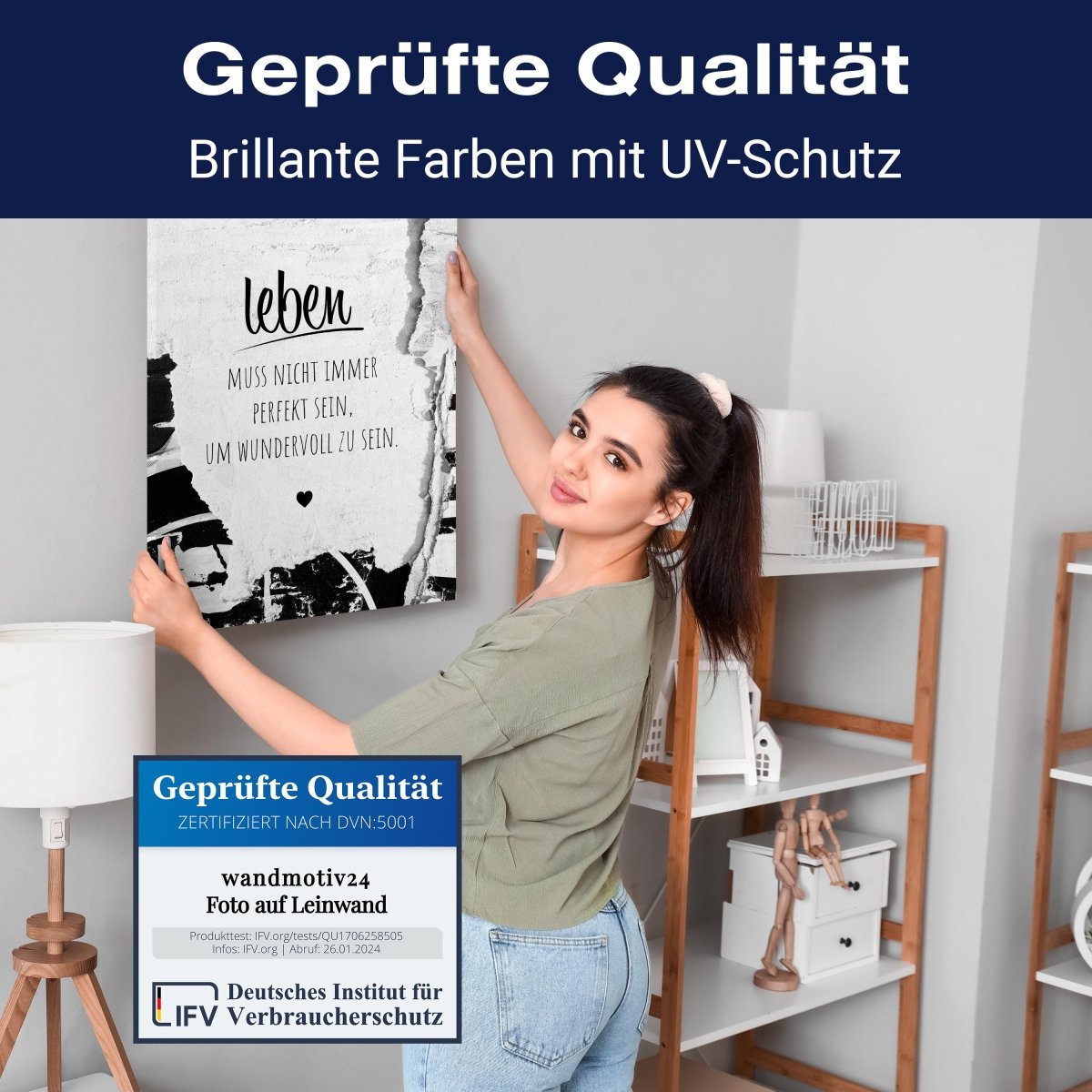 Leinwandbild Spruch, Leben M0573 kaufen - Bild 4 Leinwandbild Spruch, Leben M0573 kaufen - Bild 4
