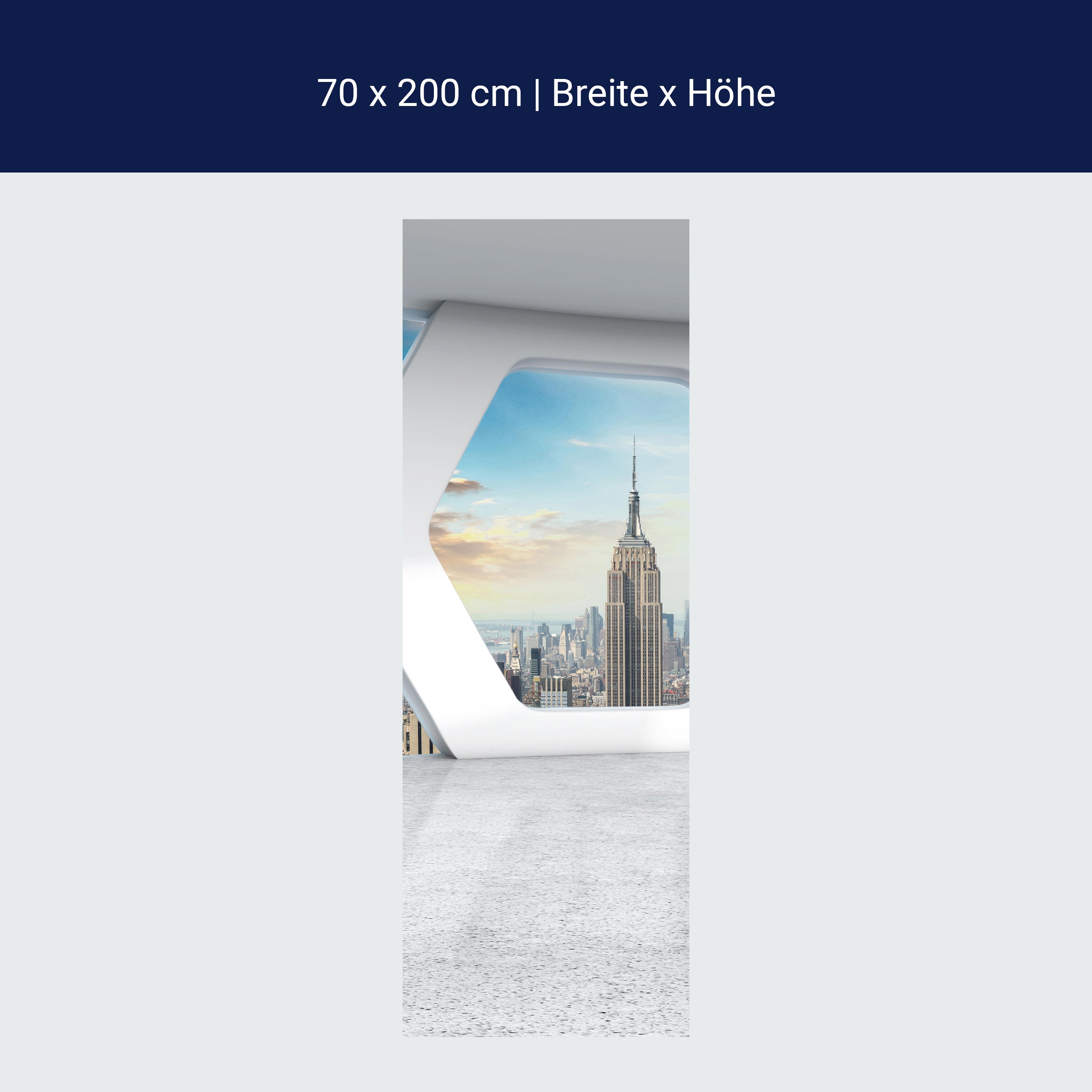 Türtapete Büro mit Blick auf Manhattan M0577 Türtapete Büro mit Blick auf Manhattan M0577