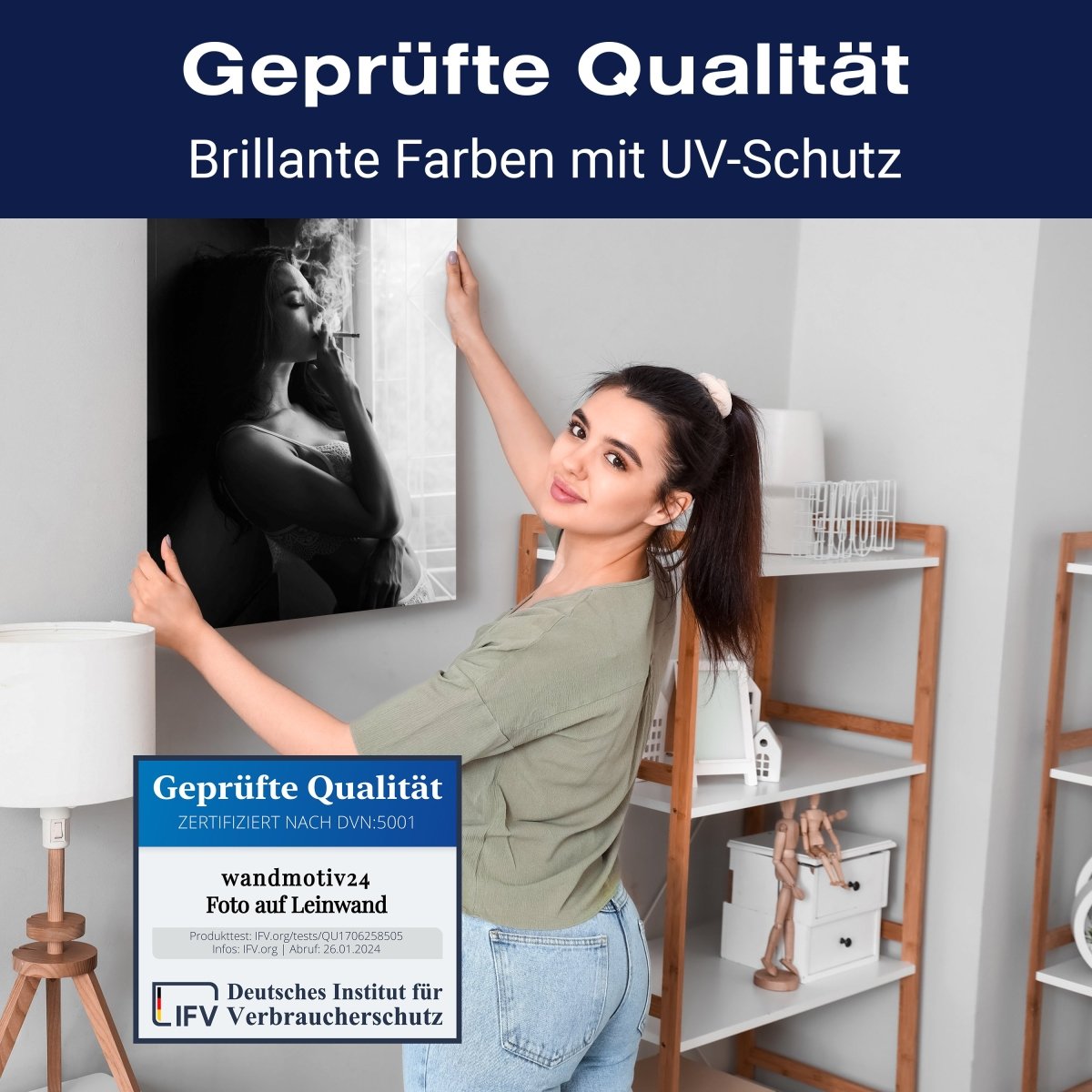 Leinwandbild Models, Schwarz-Weiß M0582 kaufen - Bild 4 Leinwandbild Models, Schwarz-Weiß M0582 kaufen - Bild 4