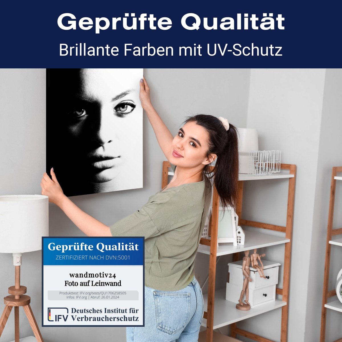 Leinwandbild Models, Schwarz-Weiß M0583 kaufen - Bild 4 Leinwandbild Models, Schwarz-Weiß M0583 kaufen - Bild 4