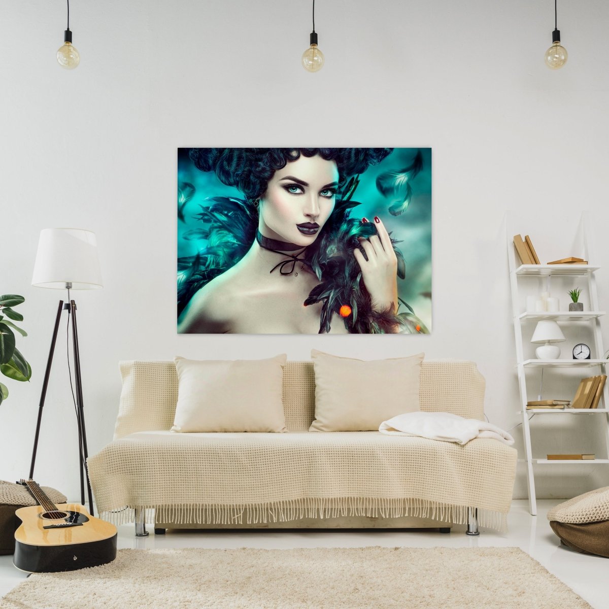 Leinwandbild Models, Frau, Federn M0590 kaufen - Bild 2 Leinwandbild Models, Frau, Federn M0590 kaufen - Bild 2