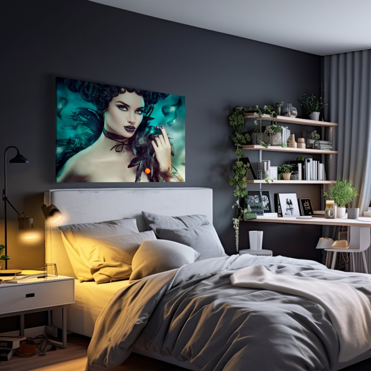 Leinwandbild Models, Frau, Federn M0590 kaufen - Bild 3 Leinwandbild Models, Frau, Federn M0590 kaufen - Bild 3