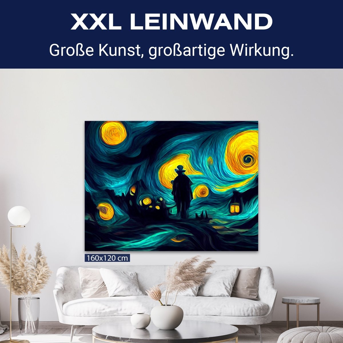 Leinwandbild Malerei, Nacht, Himmel, Mann M0594 kaufen - Bild 9 Leinwandbild Malerei, Nacht, Himmel, Mann M0594 kaufen - Bild 9