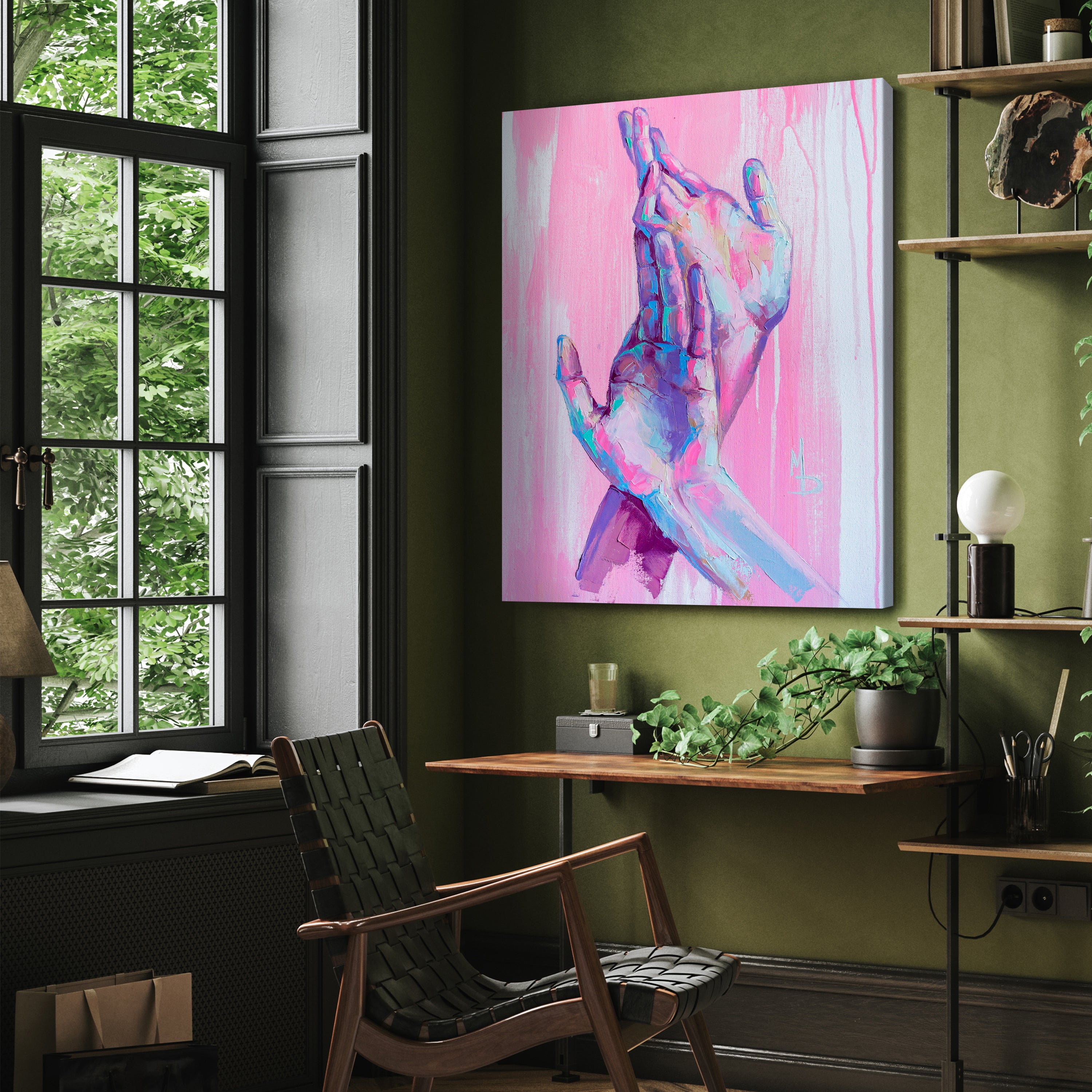 Leinwandbild Malerei, Hände, Hochformat M0595 kaufen - Bild 3 Leinwandbild Malerei, Hände, Hochformat M0595 kaufen - Bild 3