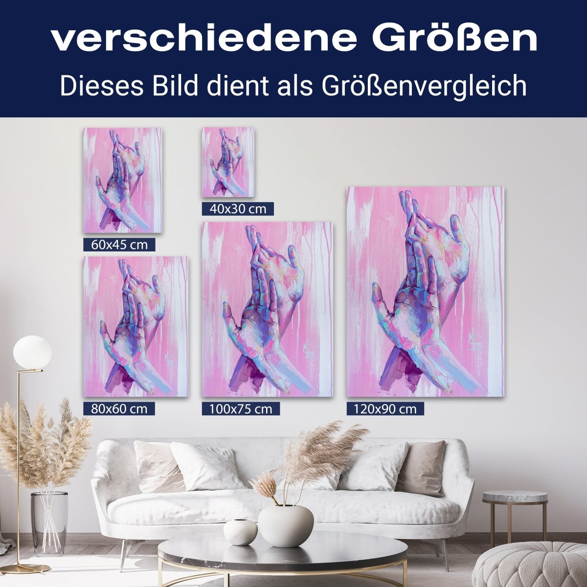 Leinwandbild Malerei, Hände, Hochformat M0595 kaufen - Bild 8 Leinwandbild Malerei, Hände, Hochformat M0595 kaufen - Bild 8