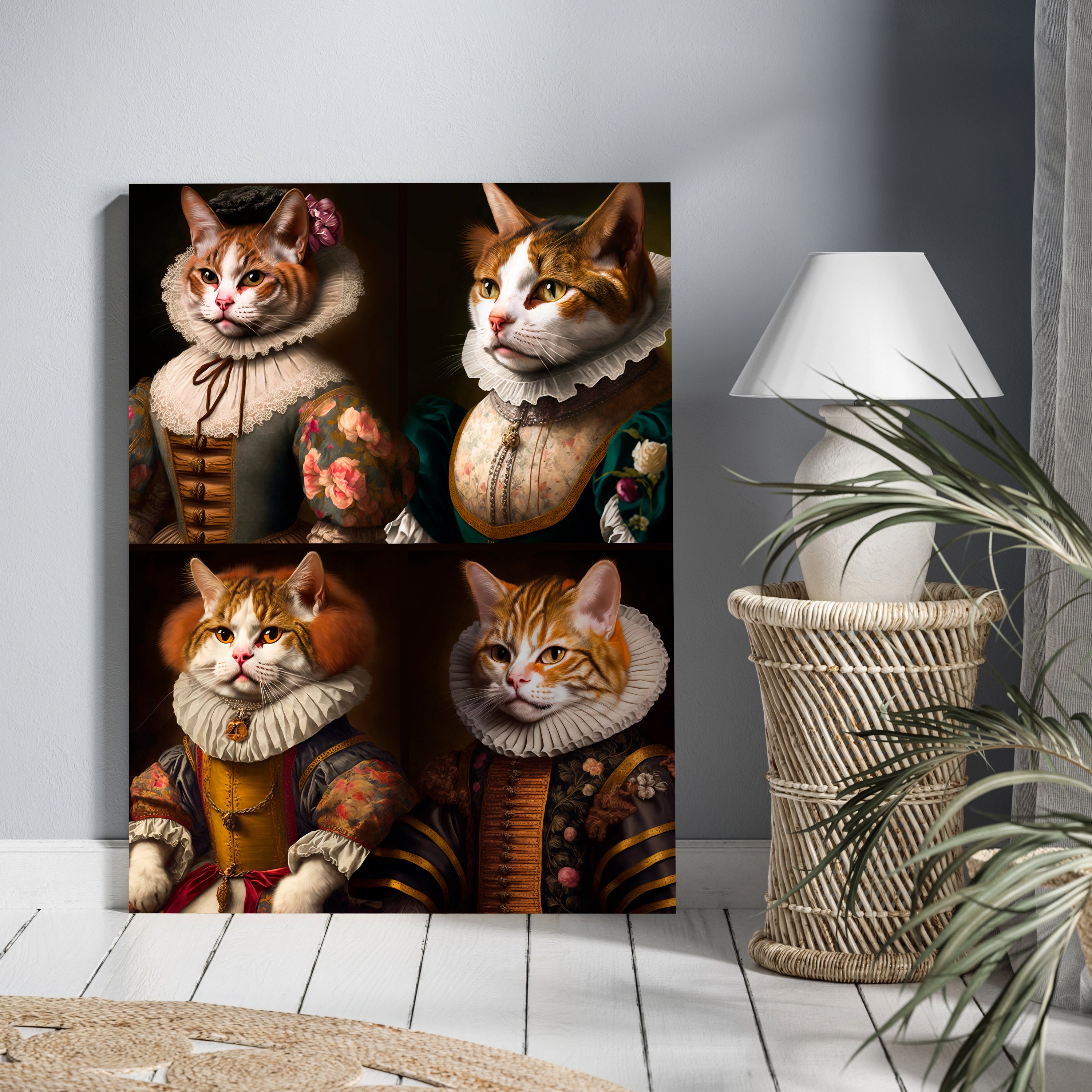 Leinwandbild Katzen, Vintage, Hochformat M0598 kaufen - Bild 2 Leinwandbild Katzen, Vintage, Hochformat M0598 kaufen - Bild 2