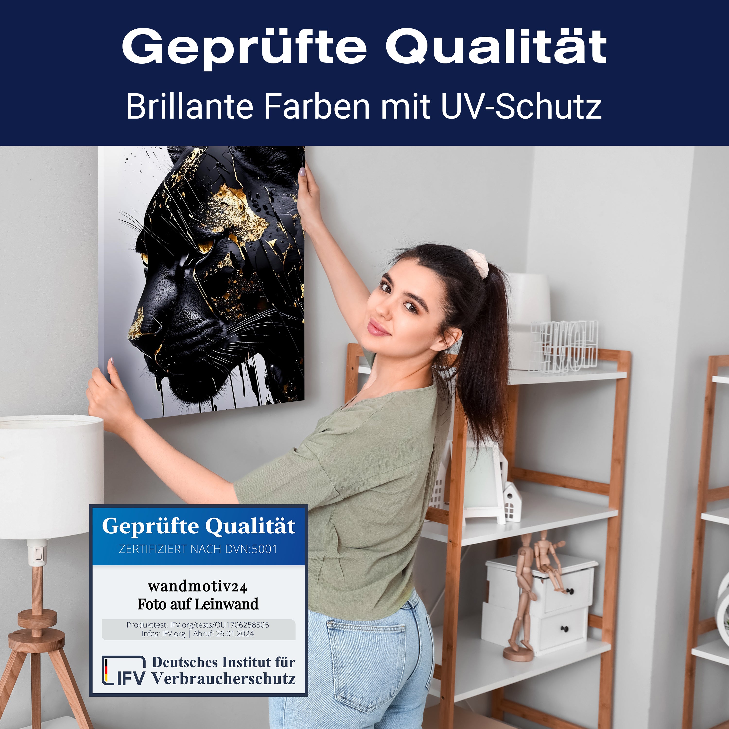 Leinwandbild Fantasy, Panther, Hochformat M0600 kaufen - Bild 4 Leinwandbild Fantasy, Panther, Hochformat M0600 kaufen - Bild 4