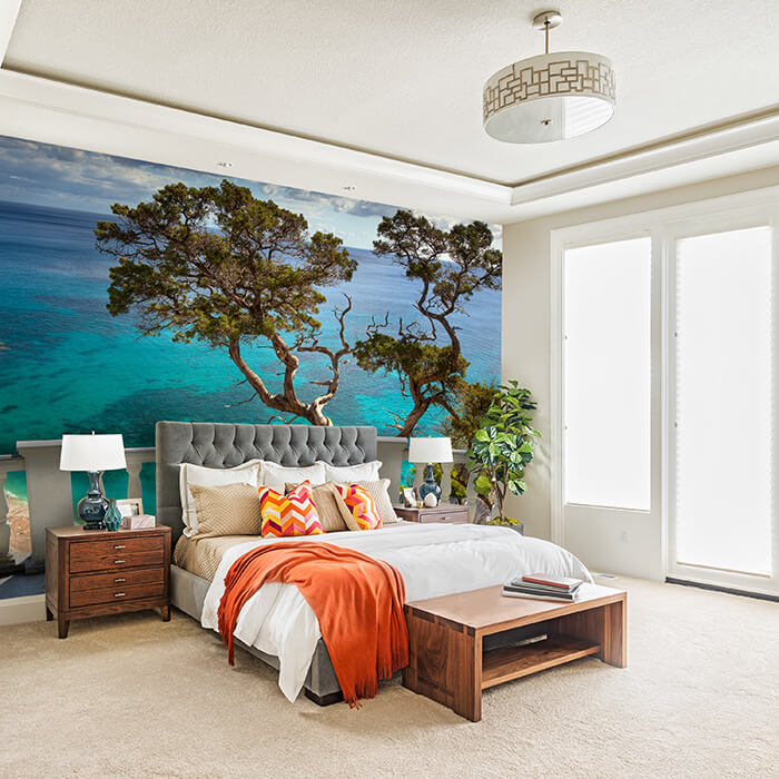 Fototapete Blick vom Balkon auf das Meer M0604 - Bild 1 Fototapete Blick vom Balkon auf das Meer M0604 - Bild 1