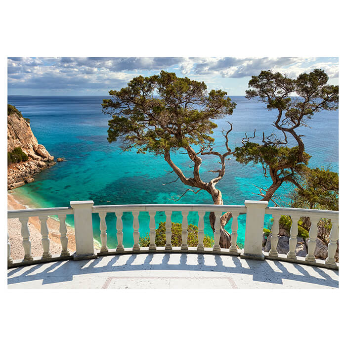 Fototapete Blick vom Balkon auf das Meer M0604 - Bild 2 Fototapete Blick vom Balkon auf das Meer M0604 - Bild 2