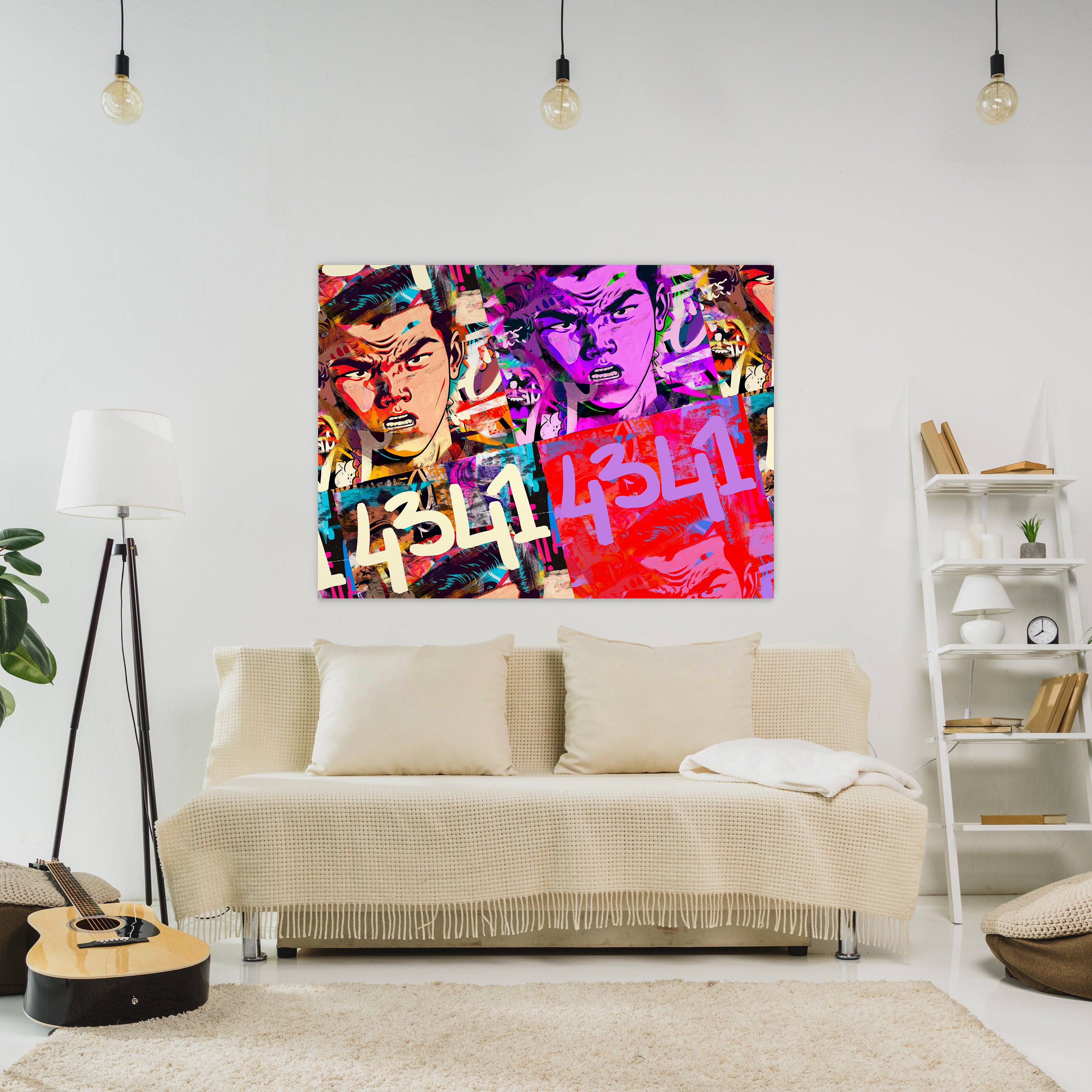 Leinwandbild Pop Art Stil, Mann, Querformat M0608 kaufen - Bild 2 Leinwandbild Pop Art Stil, Mann, Querformat M0608 kaufen - Bild 2