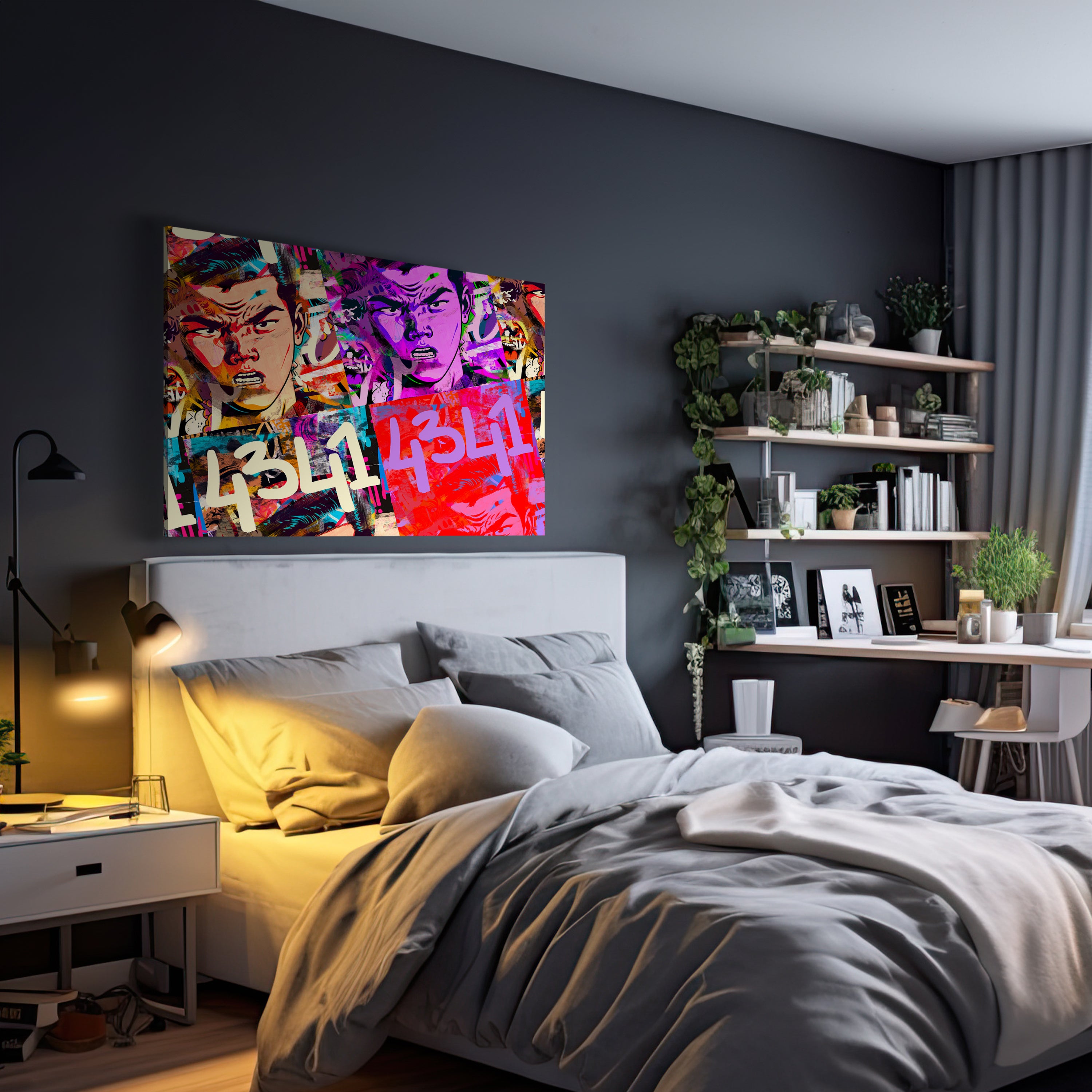 Leinwandbild Pop Art Stil, Mann, Querformat M0608 kaufen - Bild 3 Leinwandbild Pop Art Stil, Mann, Querformat M0608 kaufen - Bild 3