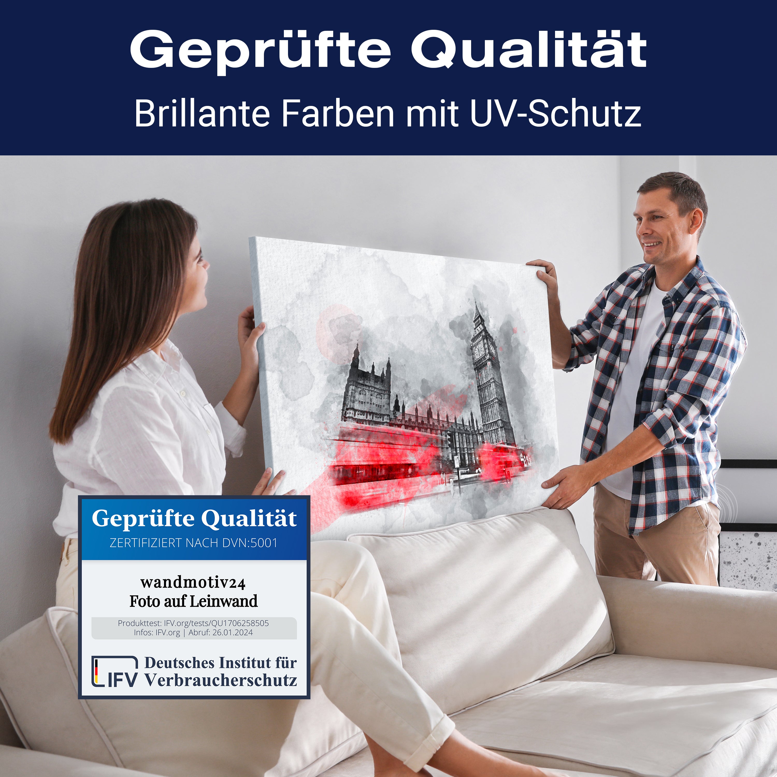 Leinwandbild Malerei, London, Querformat M0612 kaufen - Bild 4 Leinwandbild Malerei, London, Querformat M0612 kaufen - Bild 4