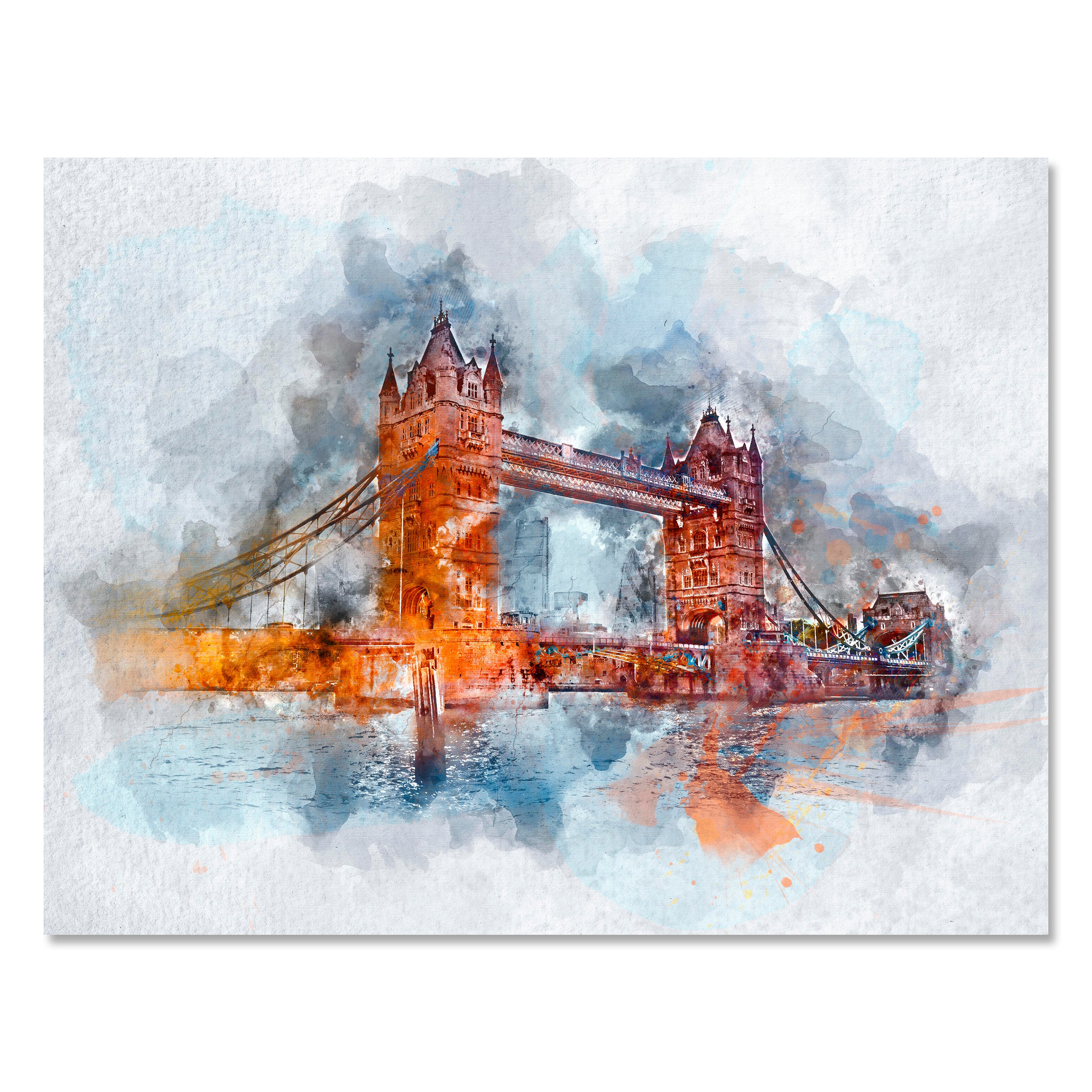 Leinwandbild Malerei, London, Querformat M0613 kaufen - Bild 1 Leinwandbild Malerei, London, Querformat M0613 kaufen - Bild 1