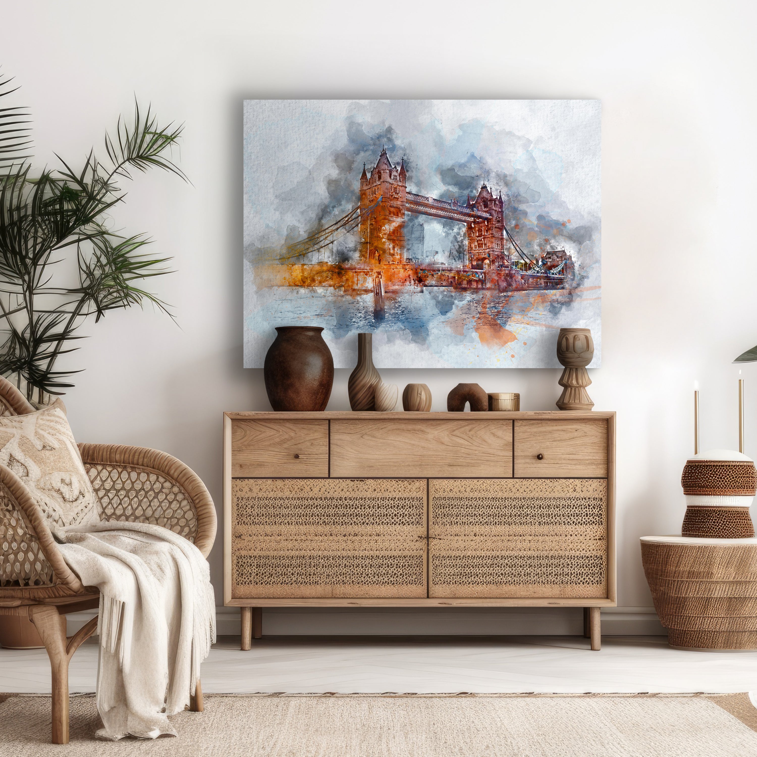 Leinwandbild Malerei, London, Querformat M0613 kaufen - Bild 2 Leinwandbild Malerei, London, Querformat M0613 kaufen - Bild 2