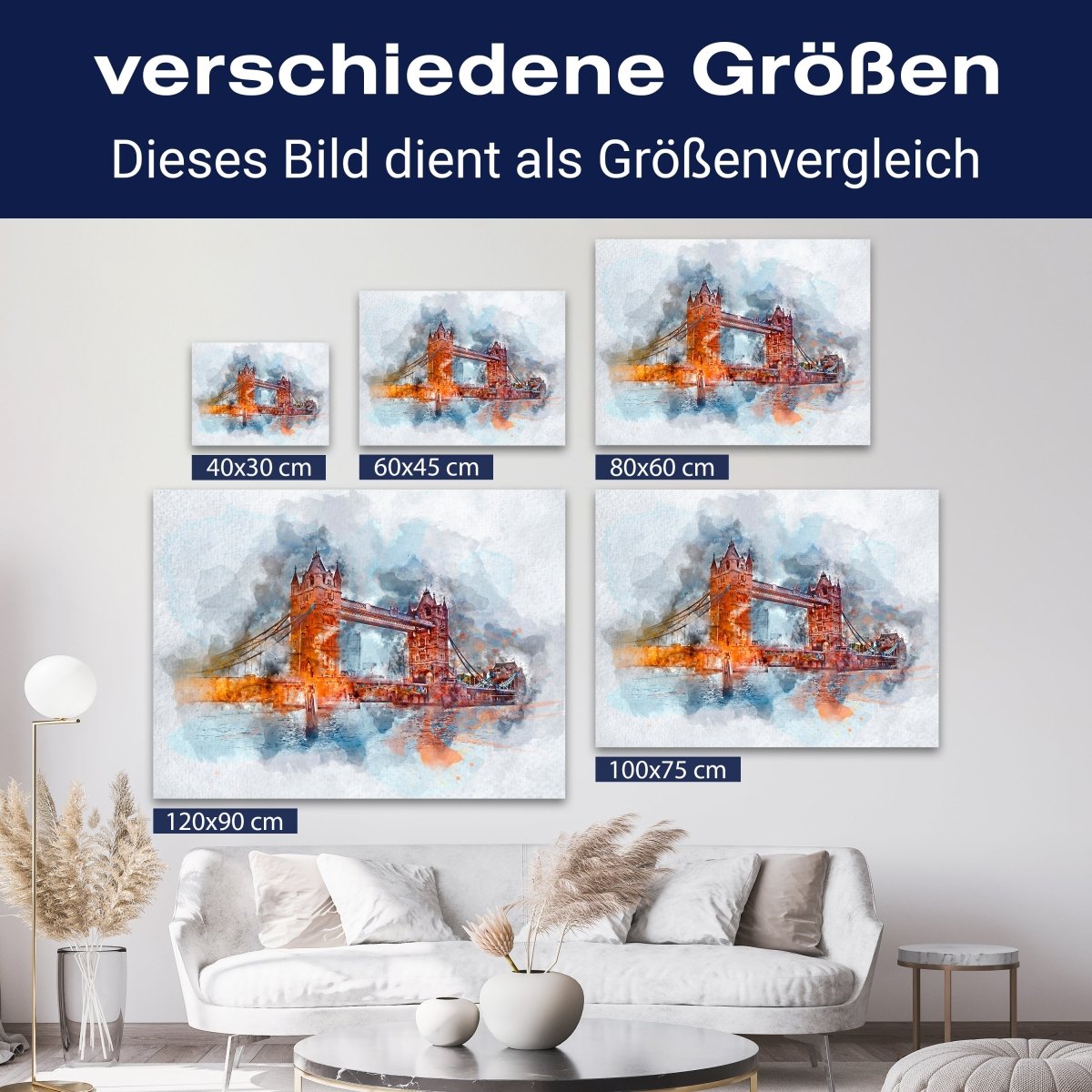 Leinwandbild Malerei, London, Querformat M0613 kaufen - Bild 8 Leinwandbild Malerei, London, Querformat M0613 kaufen - Bild 8