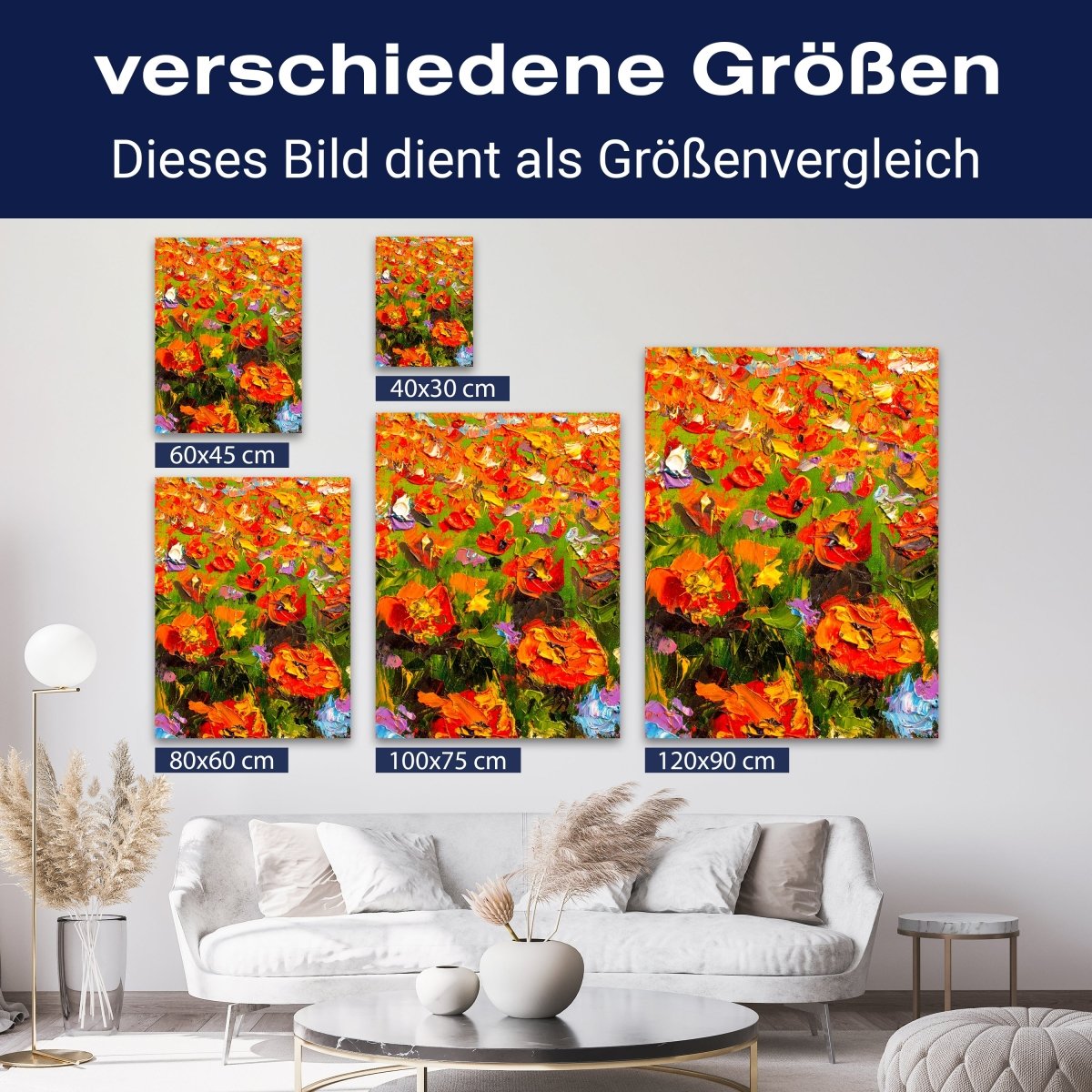 Leinwandbild Malerei, Blumen, Hochformat M0615 kaufen - Bild 8 Leinwandbild Malerei, Blumen, Hochformat M0615 kaufen - Bild 8