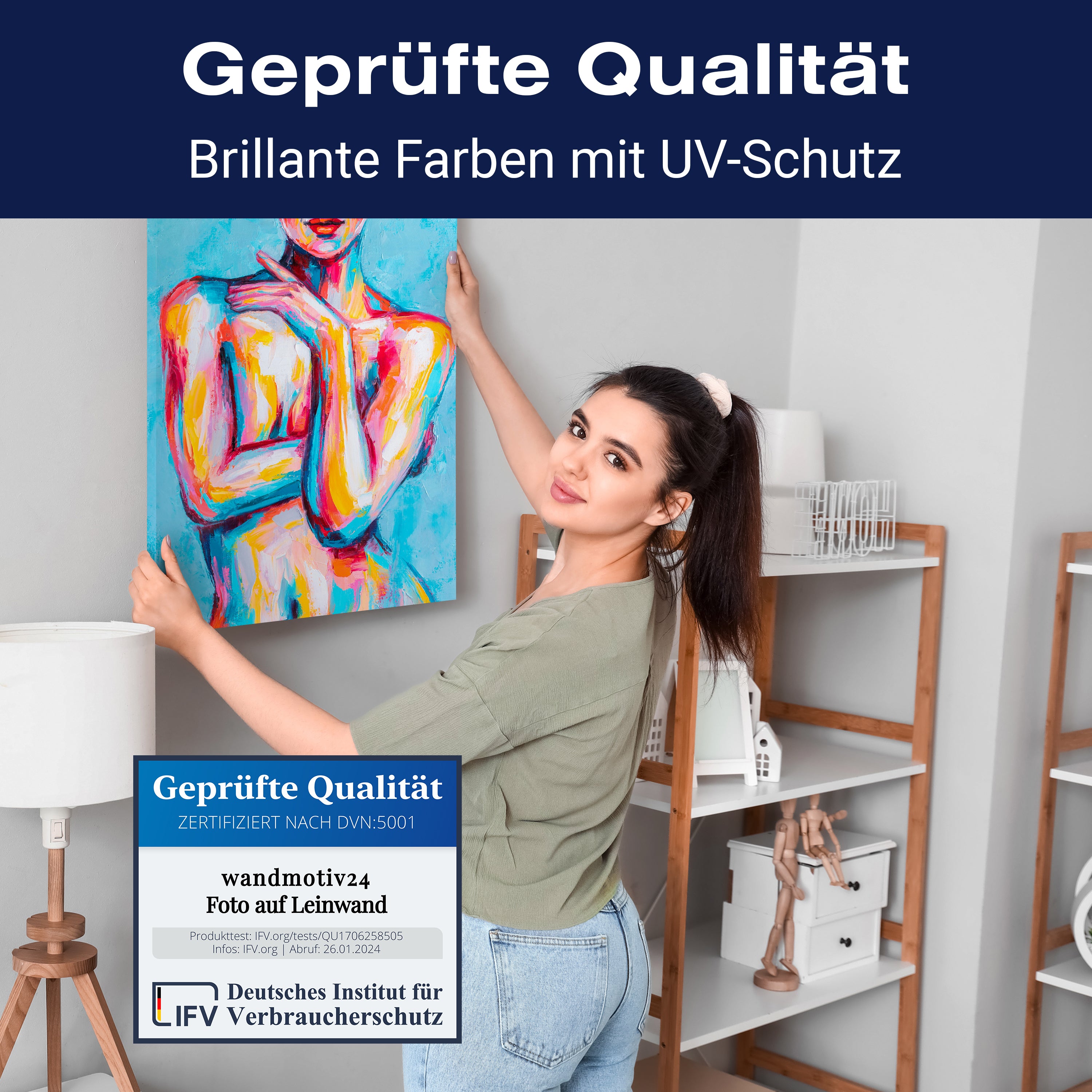 Leinwandbild Malerei, Frau, Hochformat M0616 kaufen - Bild 4 Leinwandbild Malerei, Frau, Hochformat M0616 kaufen - Bild 4