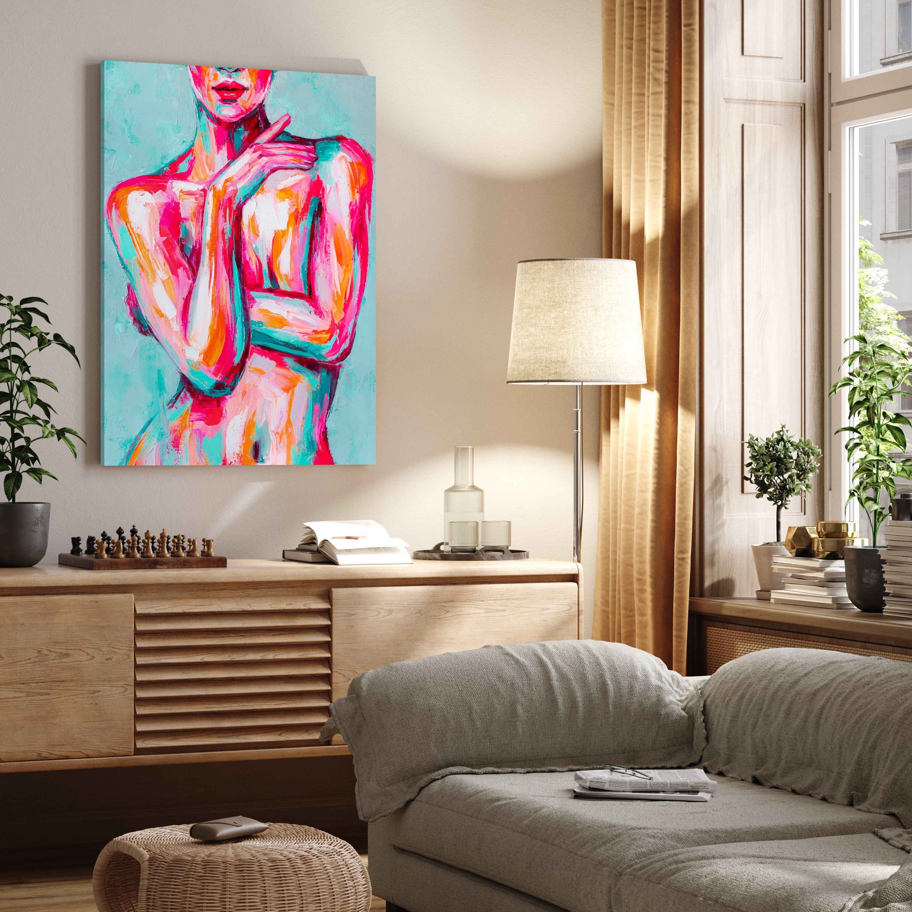 Leinwandbild Malerei, Frau, Hochformat M0617 kaufen - Bild 2 Leinwandbild Malerei, Frau, Hochformat M0617 kaufen - Bild 2