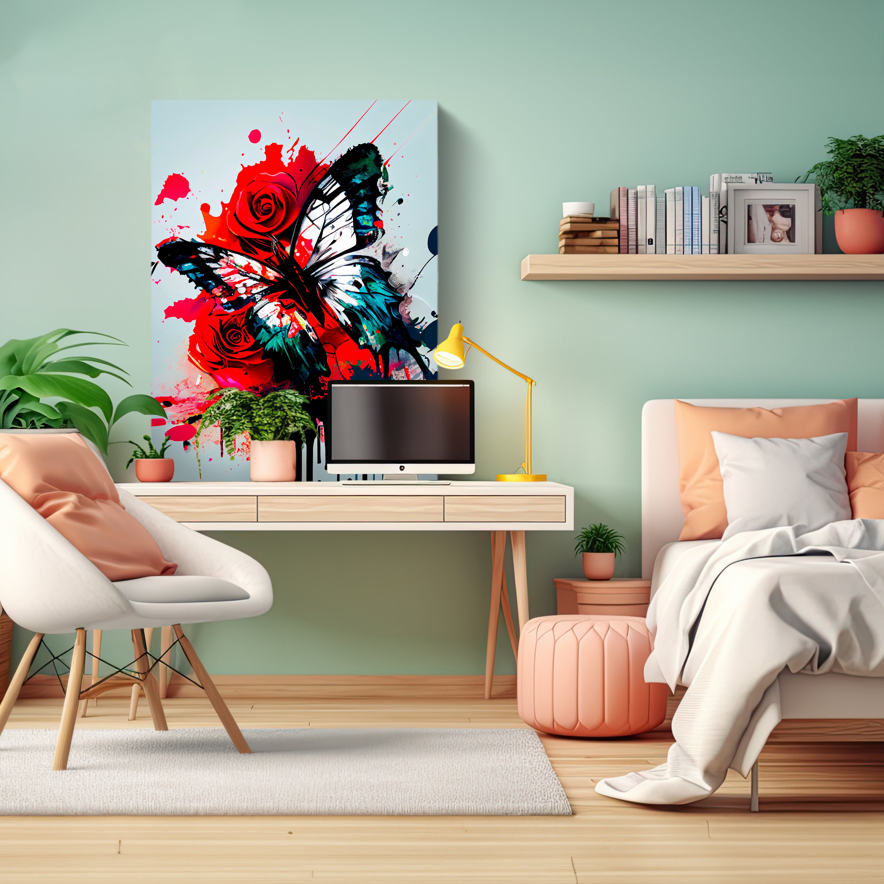 Leinwandbild Digital Art, Schmetterling, Hochformat M0623 kaufen - Bild 3 Leinwandbild Digital Art, Schmetterling, Hochformat M0623 kaufen - Bild 3