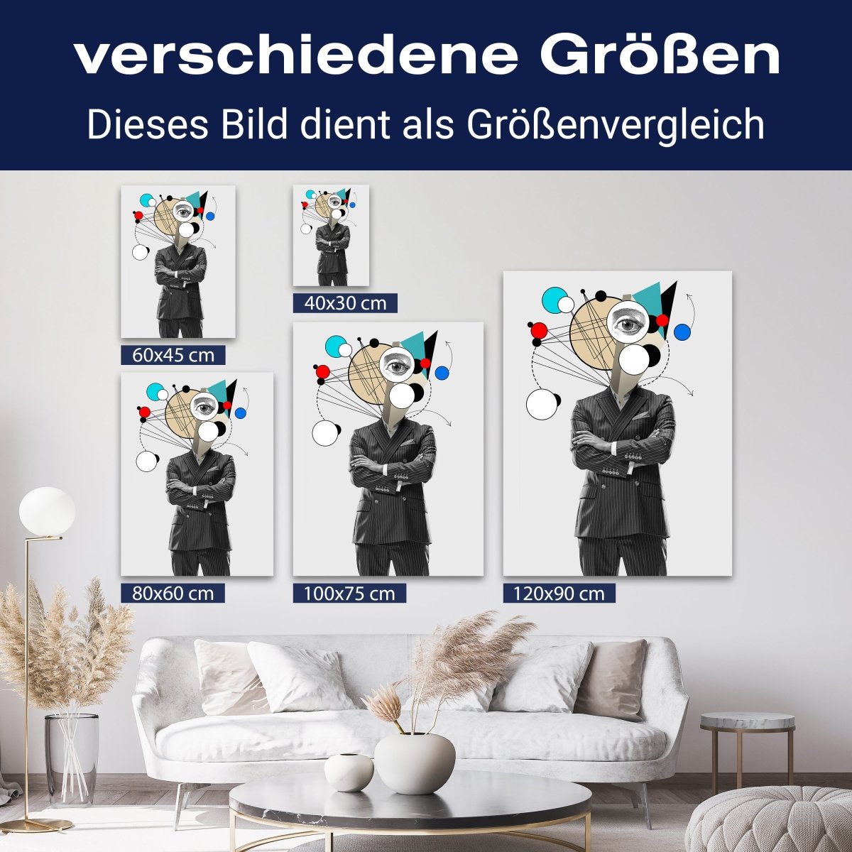 Leinwandbild Digital Art, Anzug, Hochformat M0632 kaufen - Bild 8 Leinwandbild Digital Art, Anzug, Hochformat M0632 kaufen - Bild 8