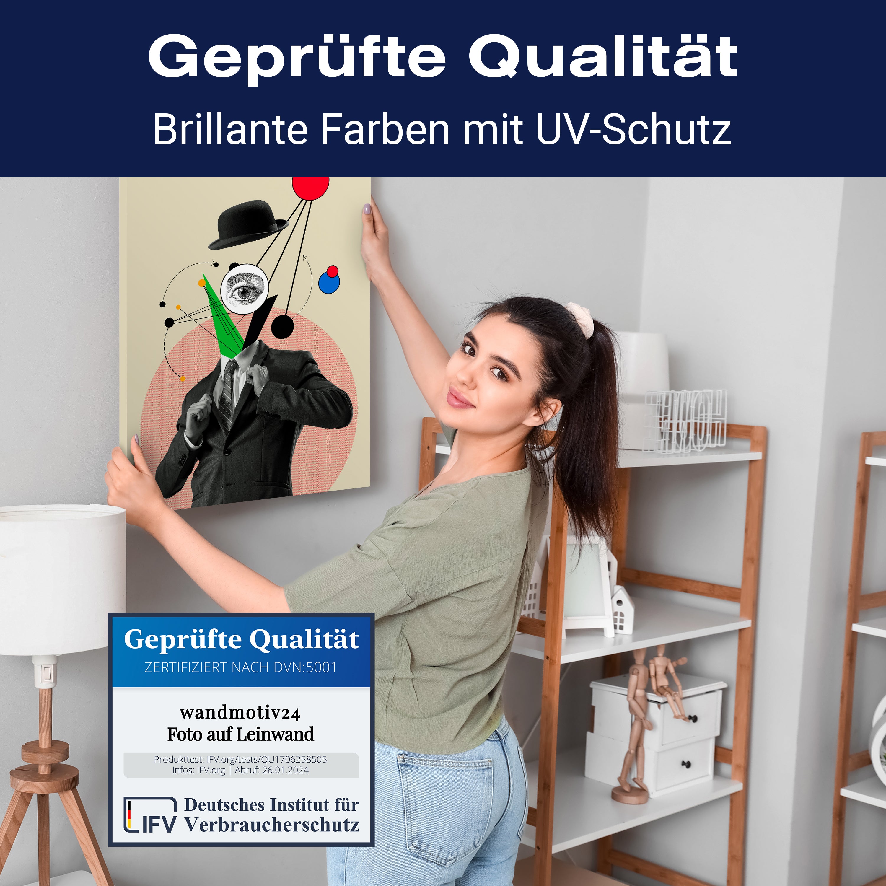 Leinwandbild Digital Art, Anzug, Hochformat M0634 kaufen - Bild 4 Leinwandbild Digital Art, Anzug, Hochformat M0634 kaufen - Bild 4