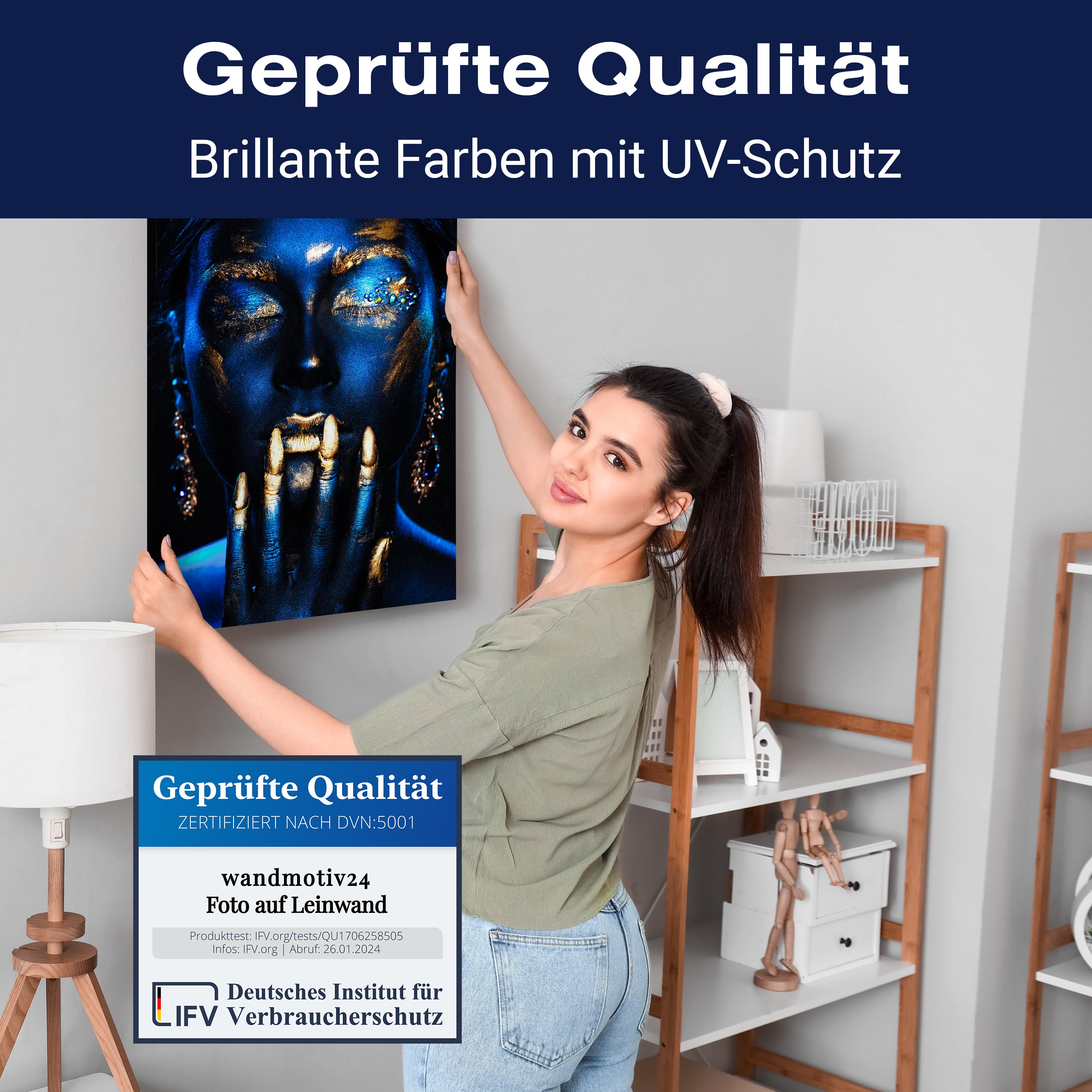 Leinwandbild Gold Collection, Frau, Hochformat M0639 kaufen - Bild 4 Leinwandbild Gold Collection, Frau, Hochformat M0639 kaufen - Bild 4