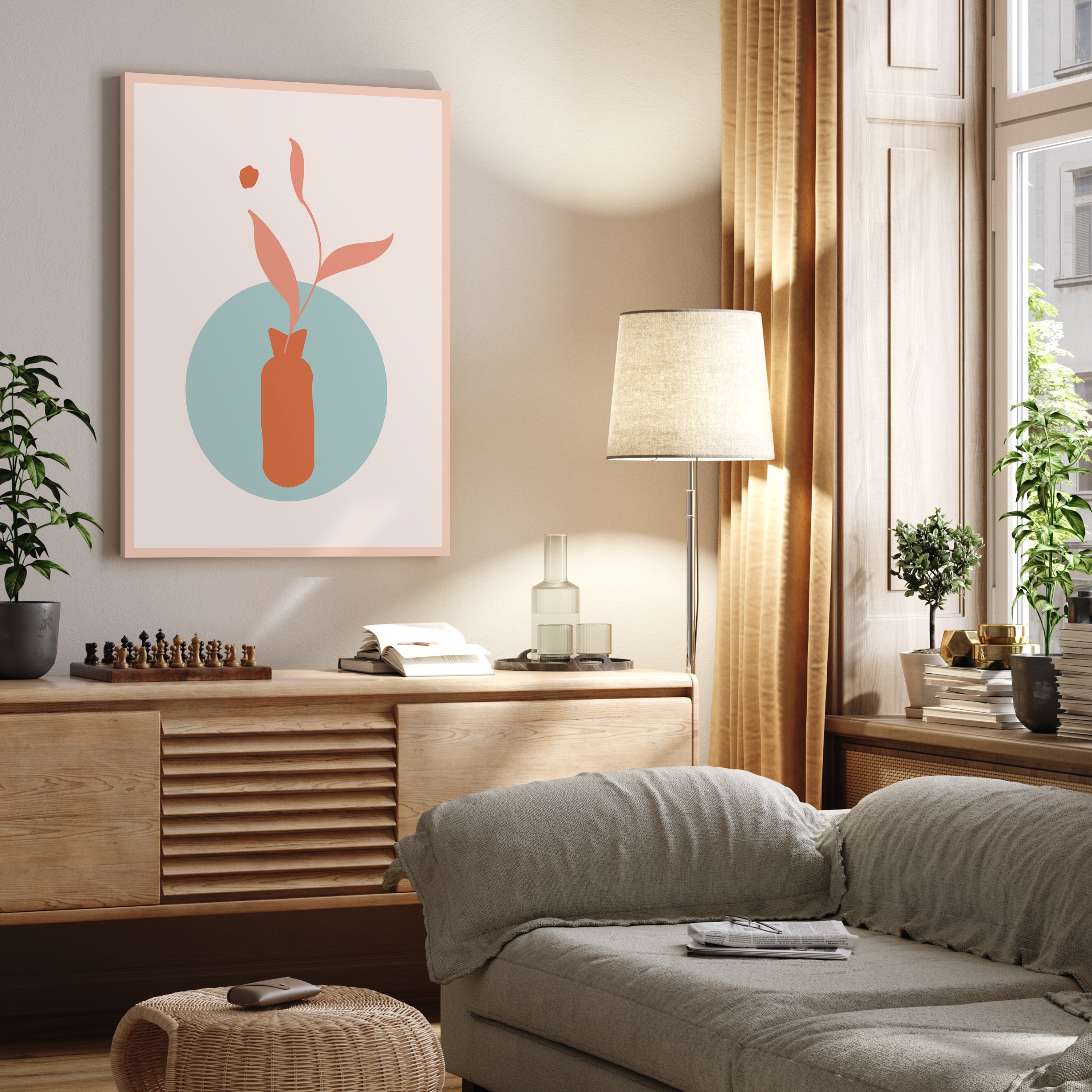 Leinwandbild Minimalismus, Vase, Hochformat M0657 kaufen - Bild 2 Leinwandbild Minimalismus, Vase, Hochformat M0657 kaufen - Bild 2