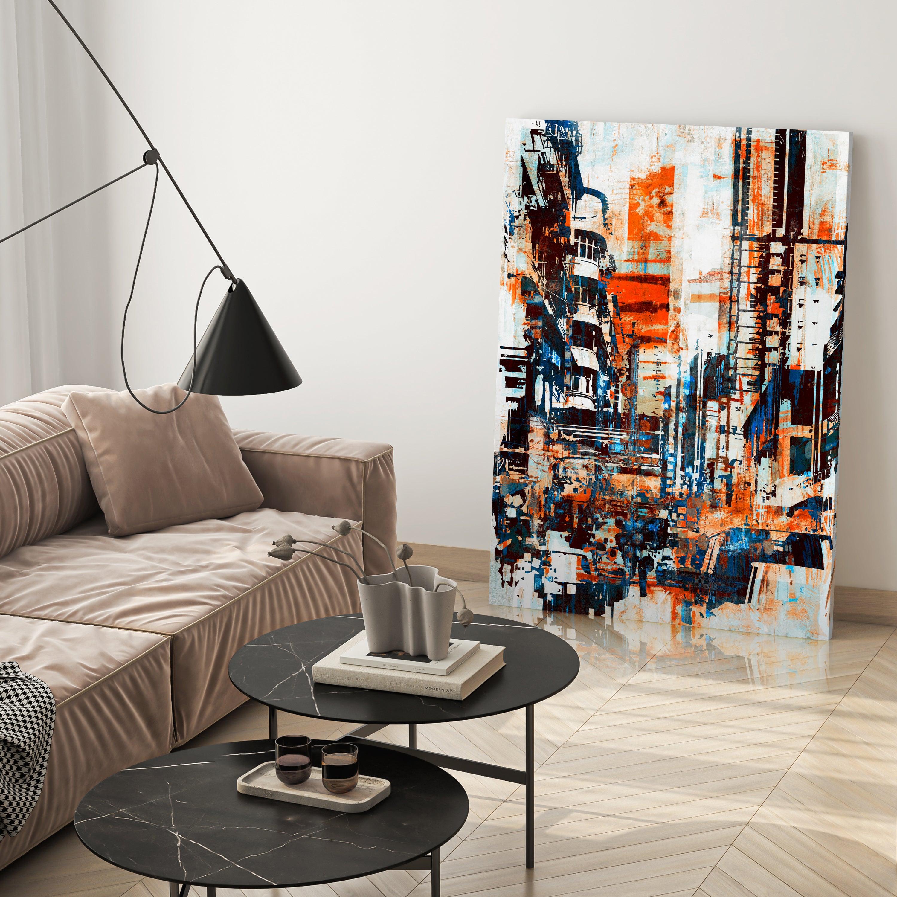 Leinwandbild Malerei, Stadt, Hochformat M0661 kaufen - Bild 3 Leinwandbild Malerei, Stadt, Hochformat M0661 kaufen - Bild 3