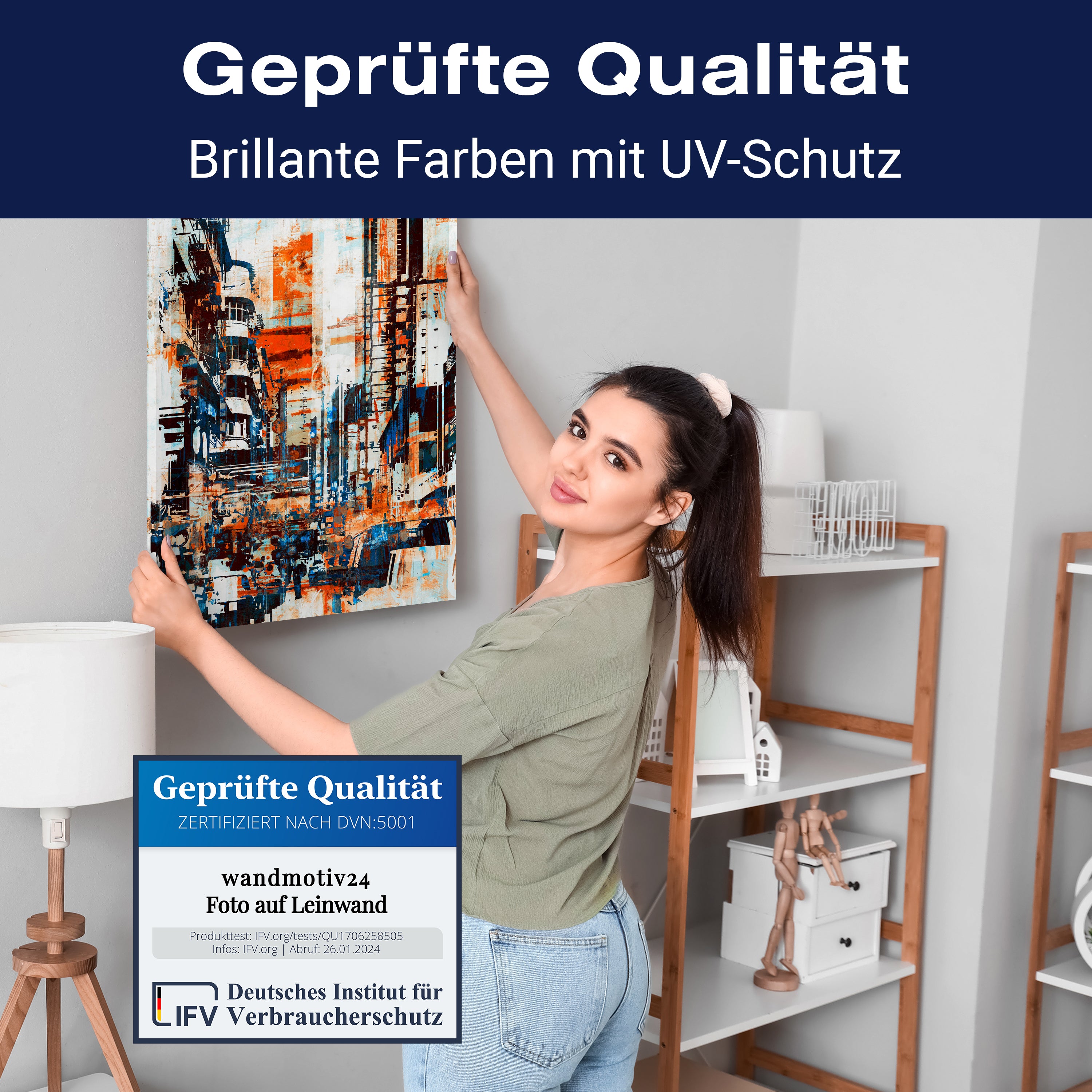 Leinwandbild Malerei, Stadt, Hochformat M0661 kaufen - Bild 4 Leinwandbild Malerei, Stadt, Hochformat M0661 kaufen - Bild 4