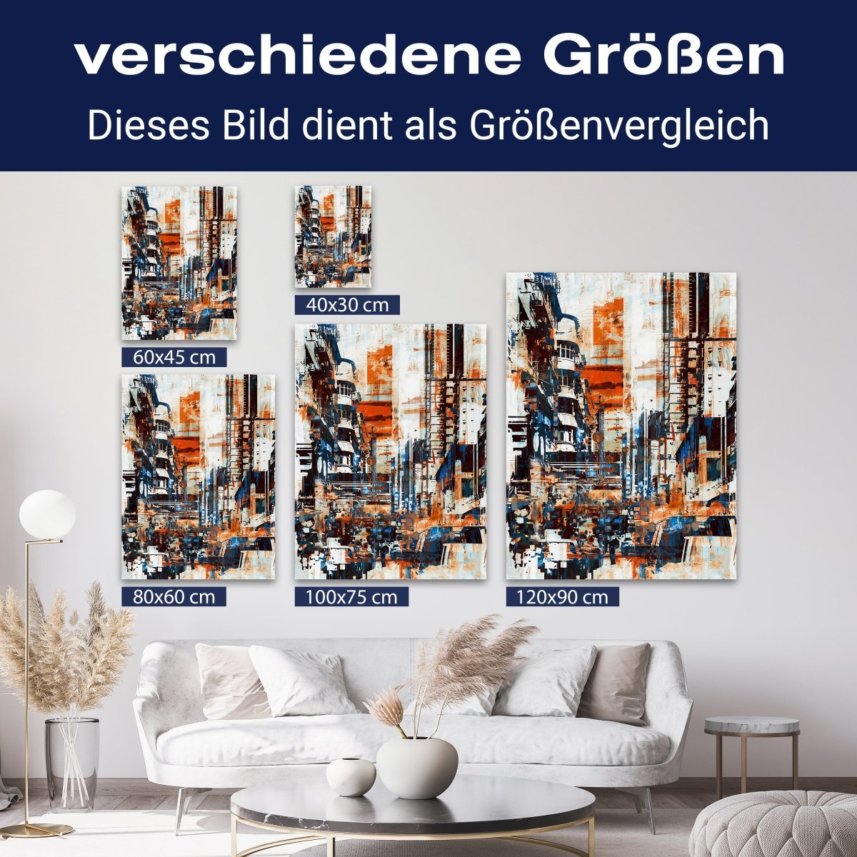 Leinwandbild Malerei, Stadt, Hochformat M0661 kaufen - Bild 8 Leinwandbild Malerei, Stadt, Hochformat M0661 kaufen - Bild 8