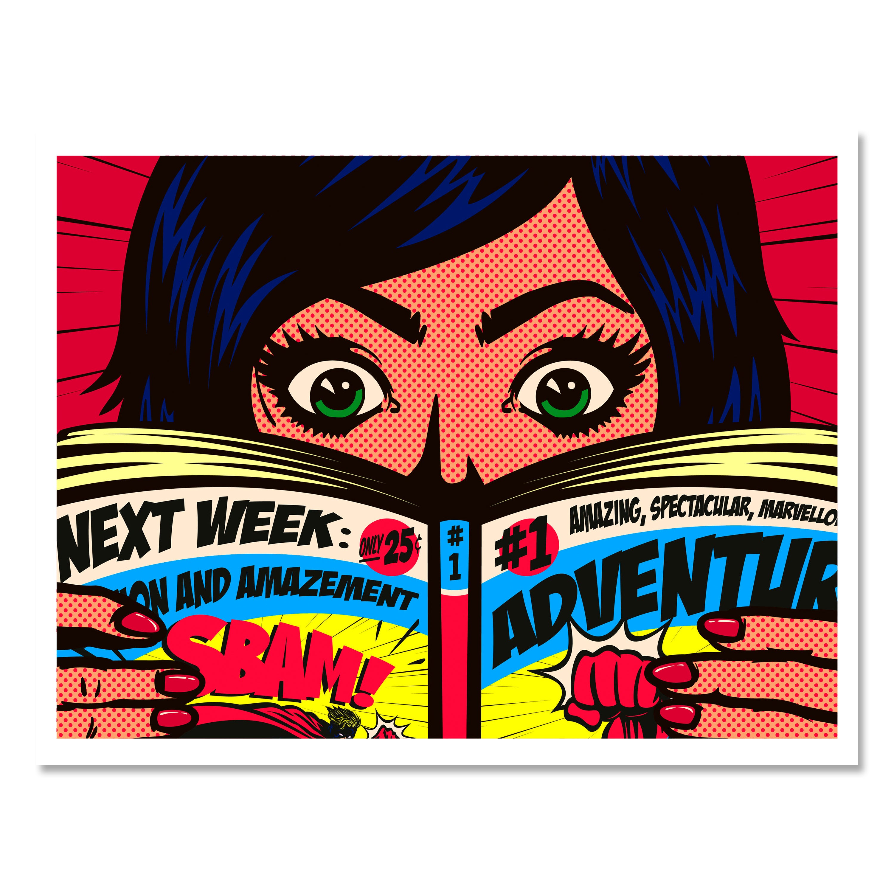 Leinwandbild Pop Art Stil, Frau, Comic, Querformat M0668 kaufen - Bild 1 Leinwandbild Pop Art Stil, Frau, Comic, Querformat M0668 kaufen - Bild 1